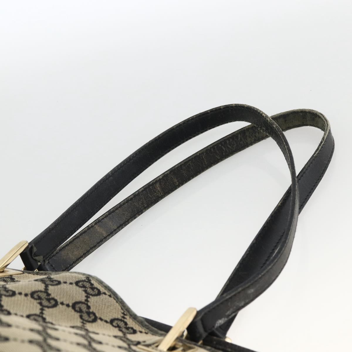 GUCCI GG Canvas Tote Bag Beige Gold 002 1098 Auth 174119