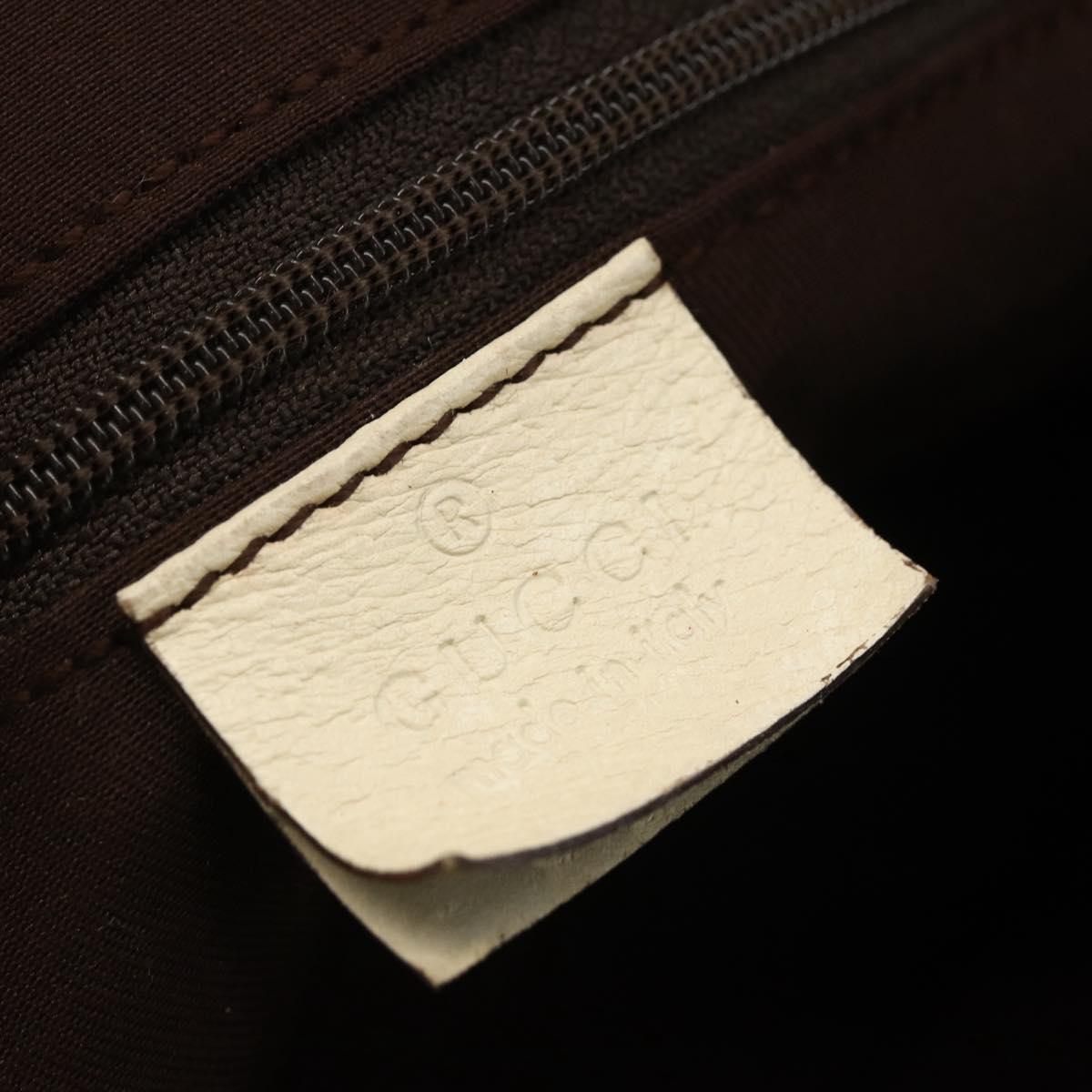 GUCCI GG Canvas Hand Bag Beige Gold 121023 Auth 174123
