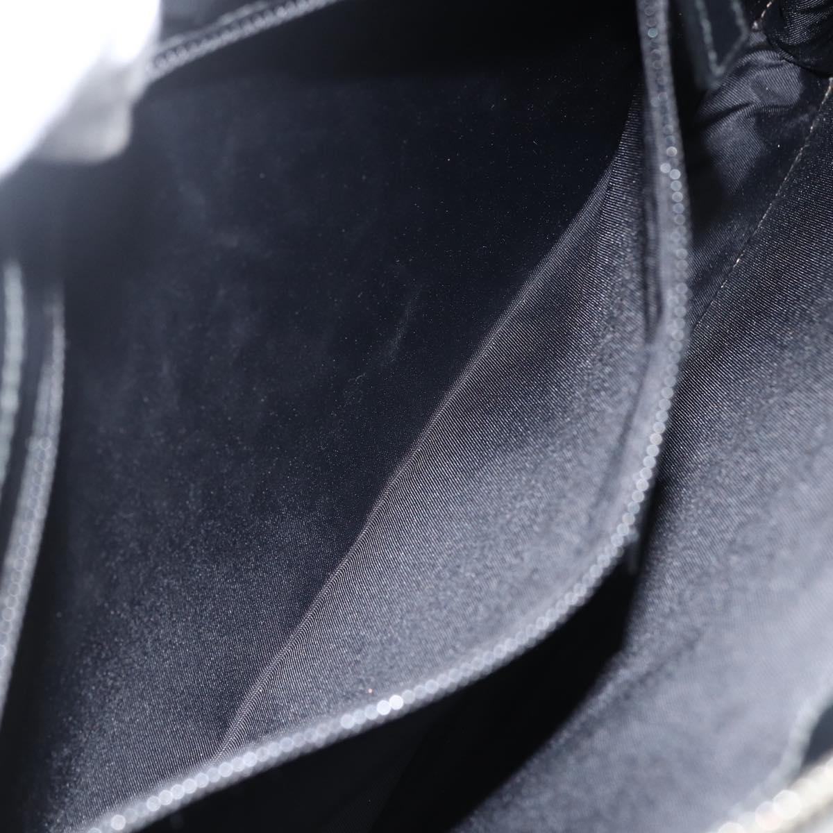 GUCCI GG Supreme Clutch Bag PVC Beige Silver 433665 Auth 174135A