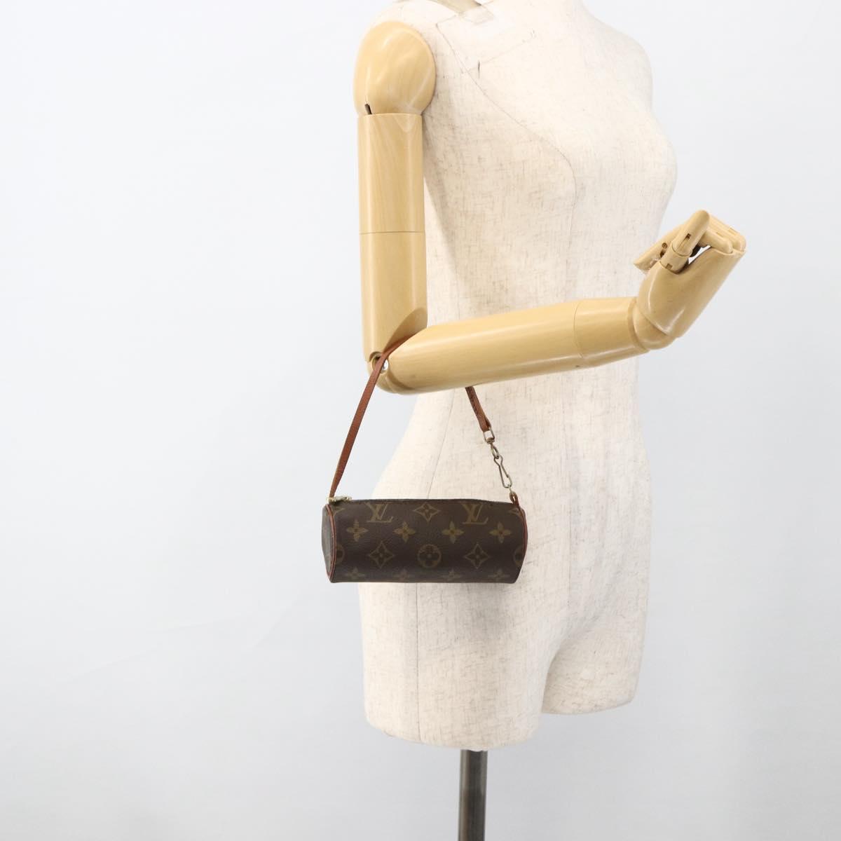 LOUIS VUITTON Monogram Papillon Pouch LV Auth 174151A