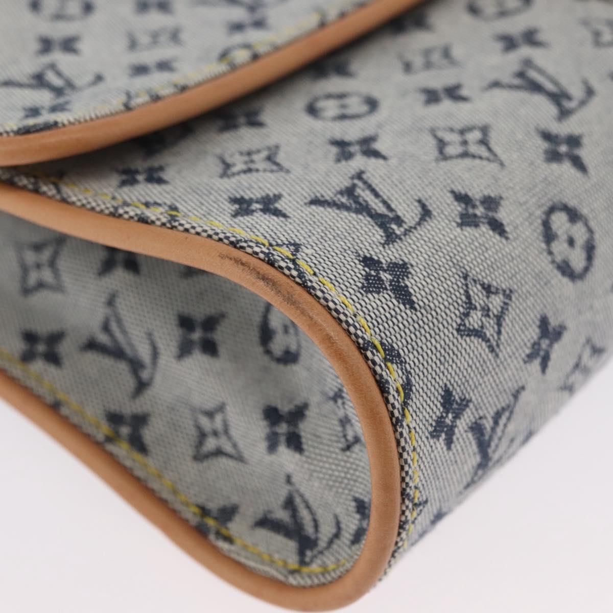 LOUIS VUITTON Monogram Mini Camille Chain Bag Blue M92002 Auth 174152SAV