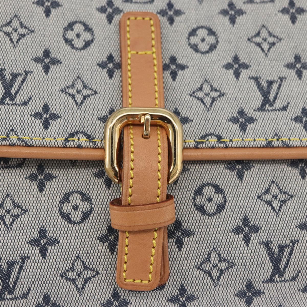 LOUIS VUITTON Monogram Mini Camille Chain Bag Blue M92002 Auth 174152SAV
