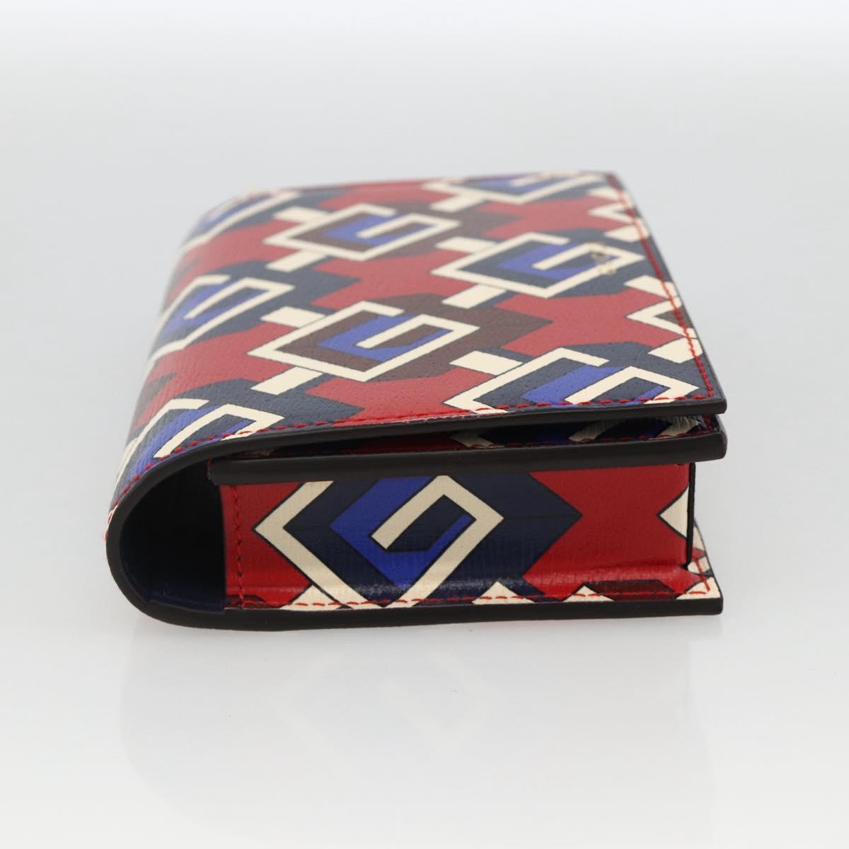 GUCCI Playing Cards case Geometric G PVC Red Blue Auth 174169SAM
