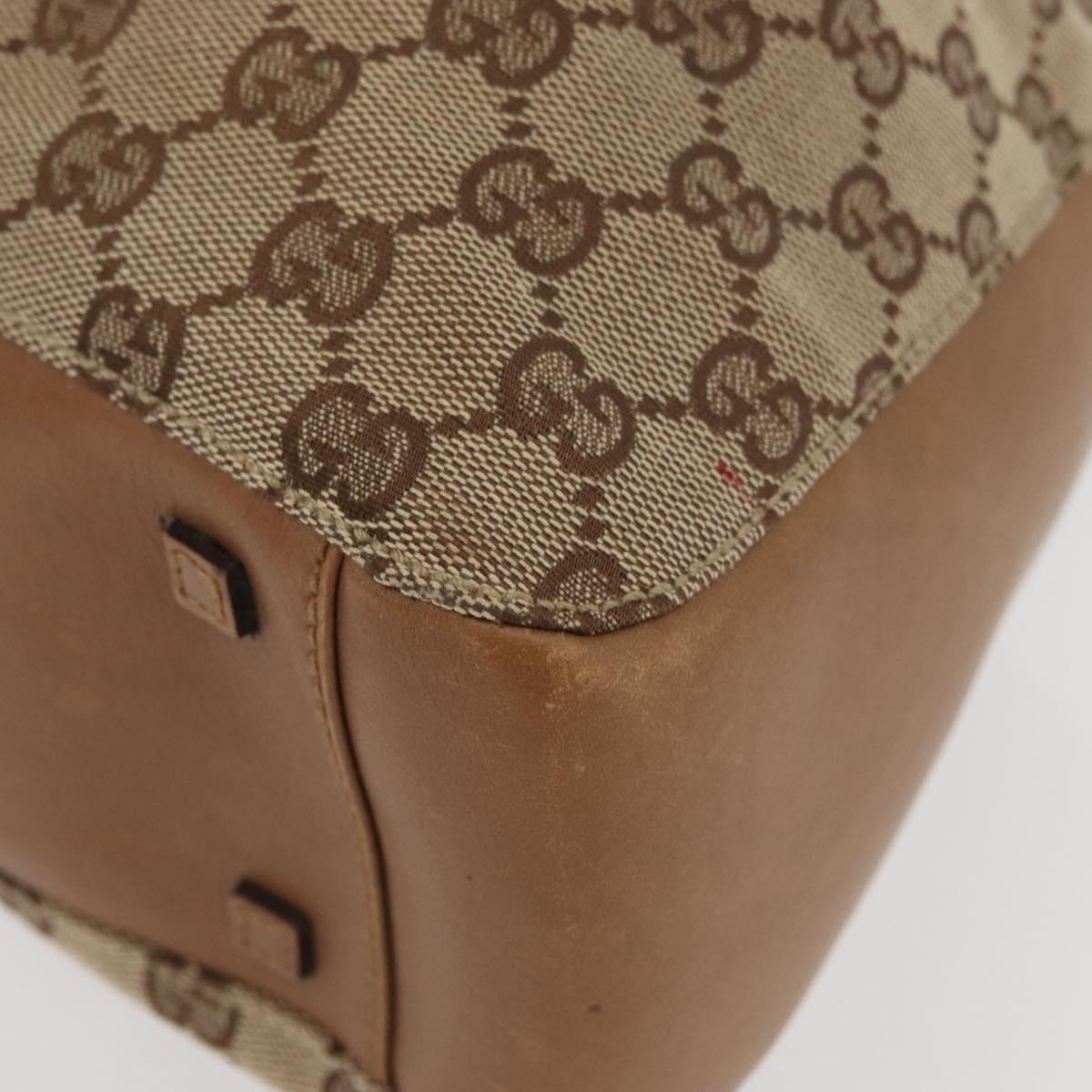 GUCCI GG Canvas Tote Bag Beige 101919 Auth 174183A