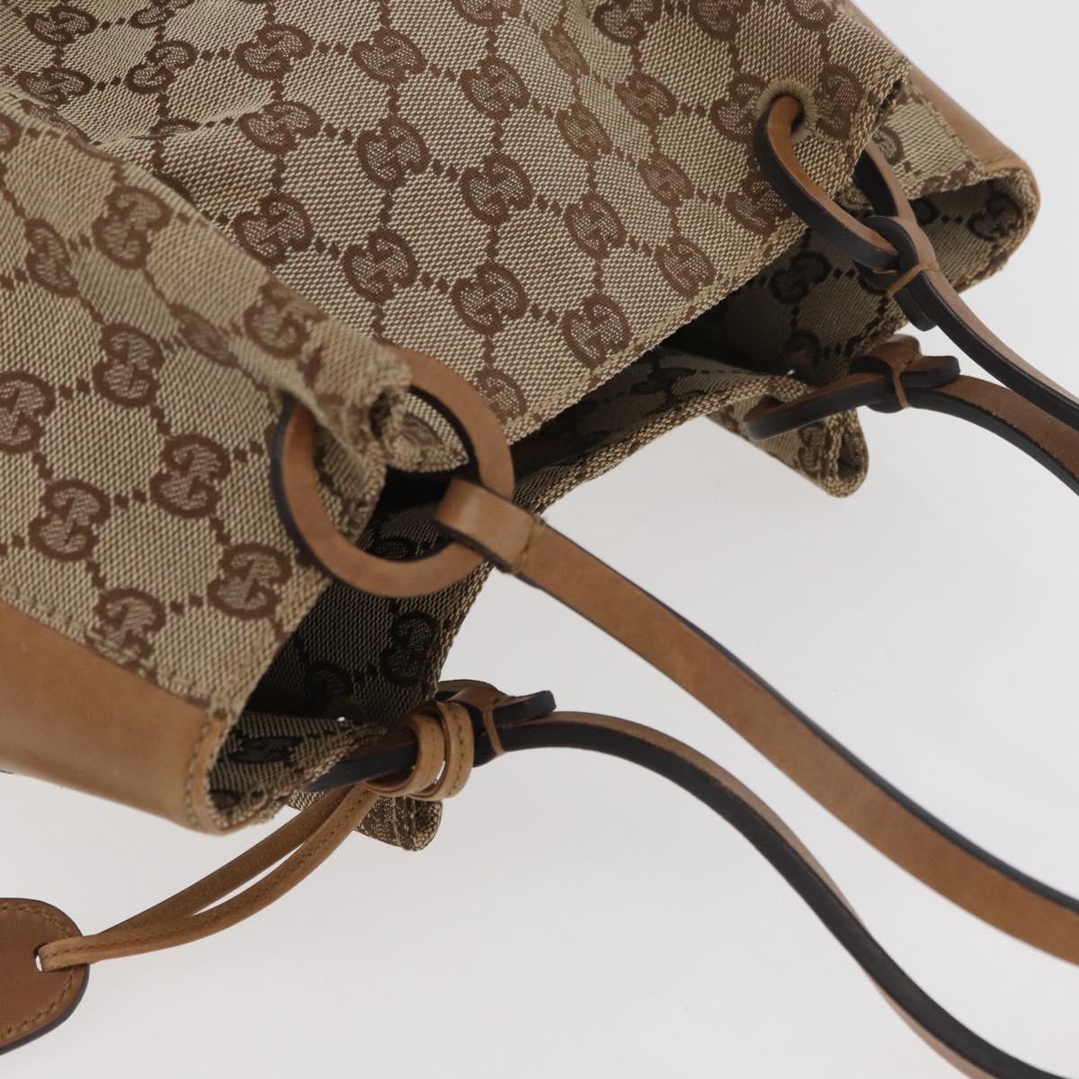 GUCCI GG Canvas Tote Bag Beige 101919 Auth 174183A
