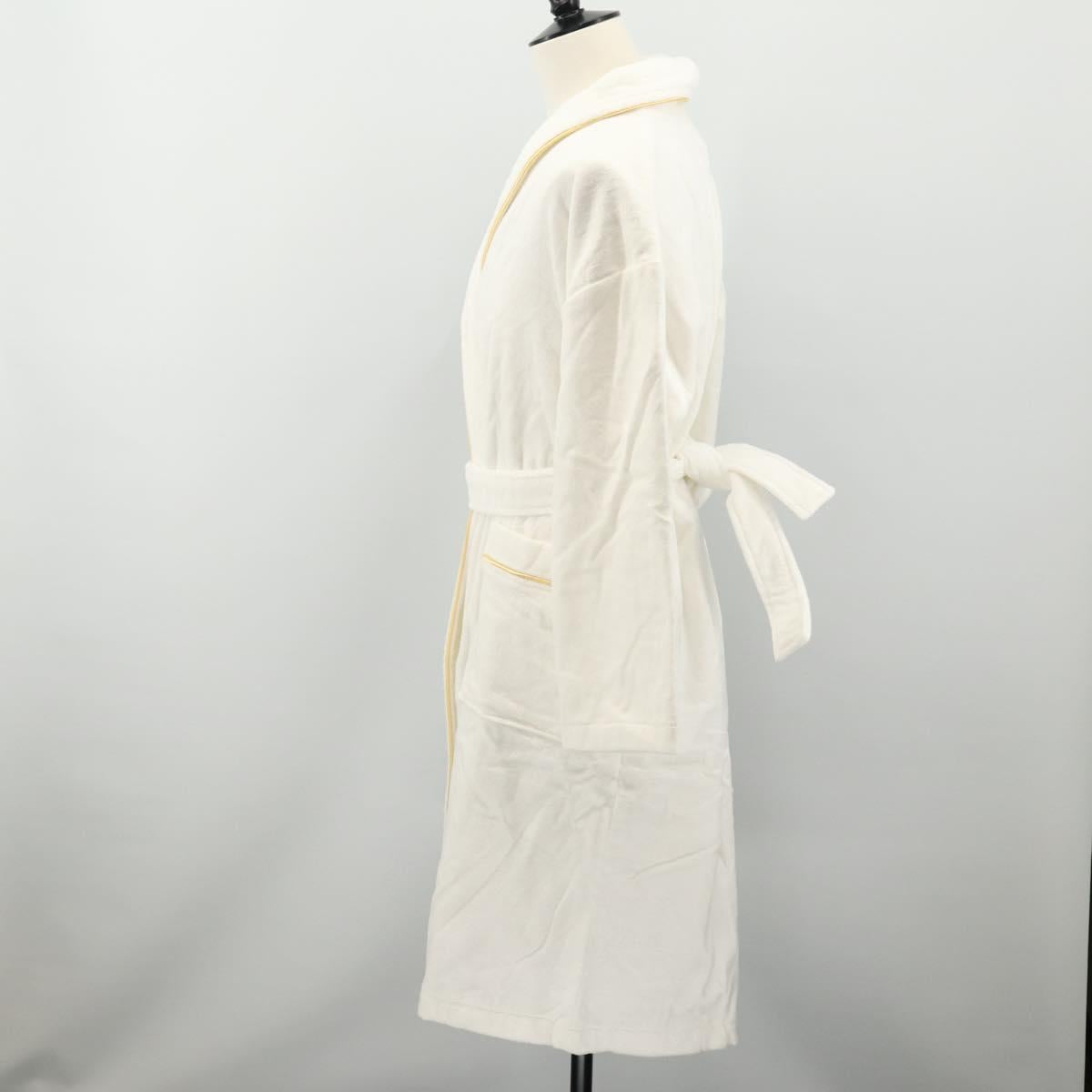 SAINT LAURENT Bathrobe Cotton 2 Set White Auth 174196A