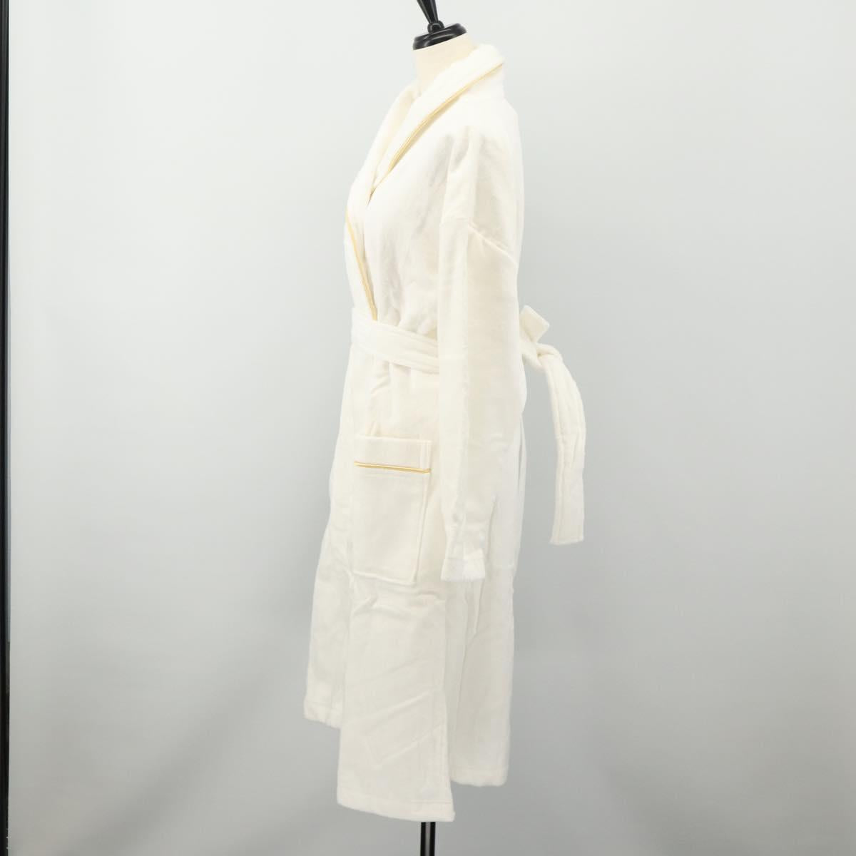 SAINT LAURENT Bathrobe Cotton 2 Set White Auth 174196A