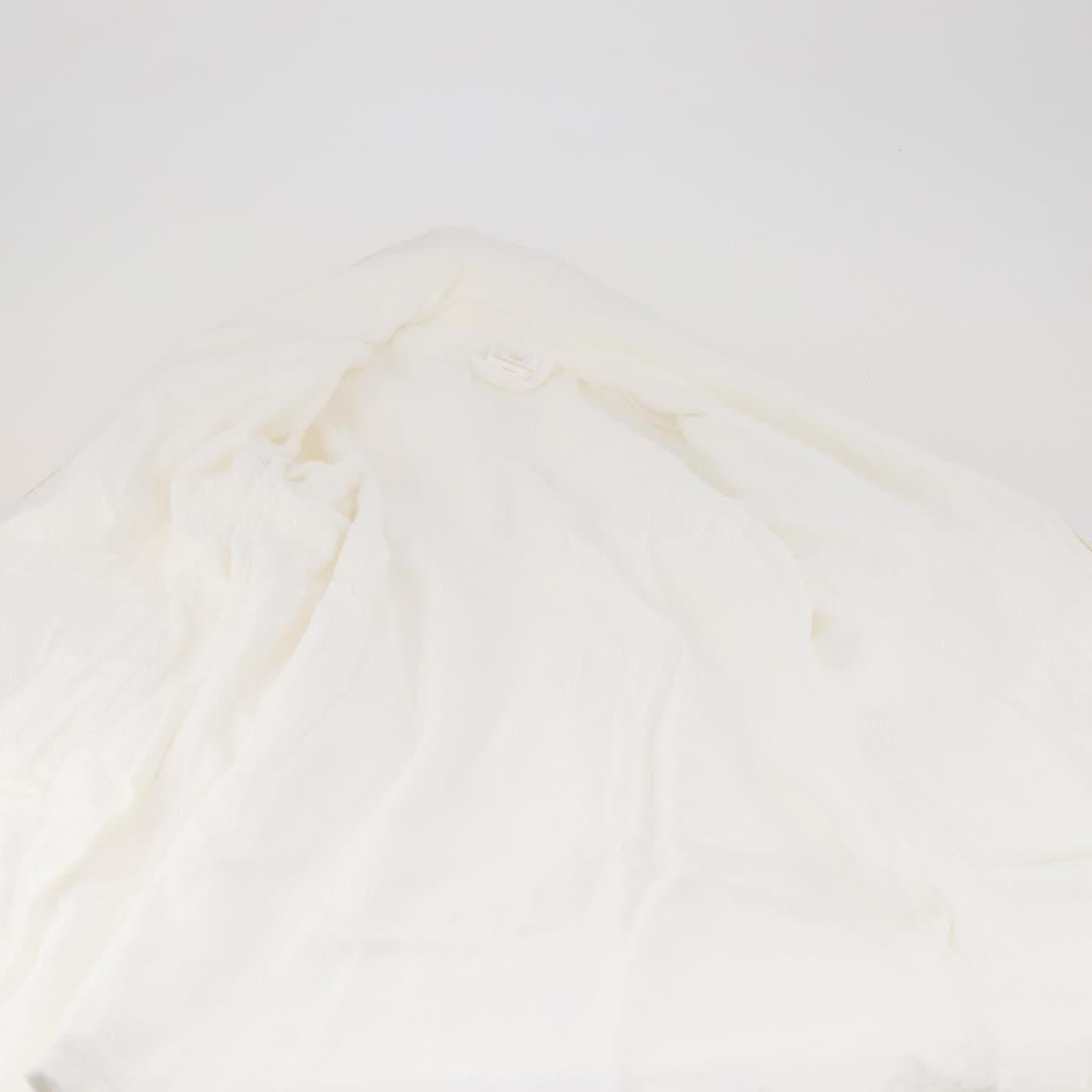 SAINT LAURENT Bathrobe Cotton 2 Set White Auth 174196A