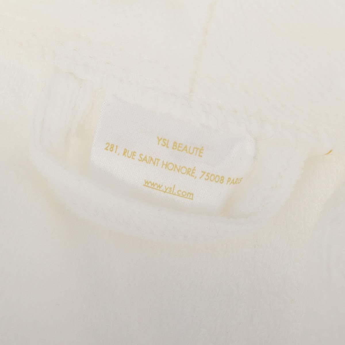 SAINT LAURENT Bathrobe Cotton 2 Set White Auth 174196A