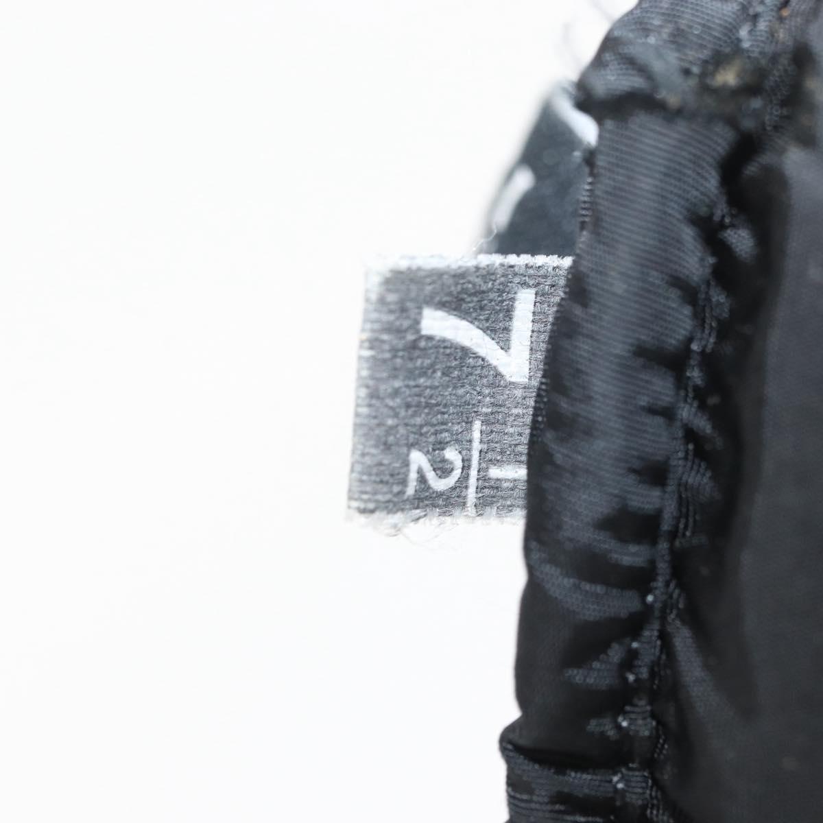 GUCCI Ski Web Sherry Line Gloves Nylon Black Auth 174408A