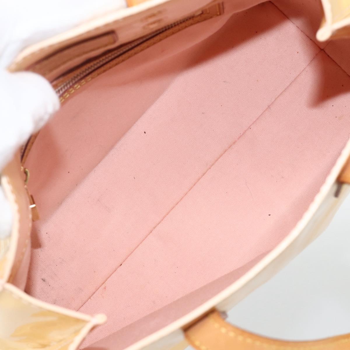LOUIS VUITTON Monogram Vernis Reade PM Bag Marshmallow Pink M91306 Auth 174440