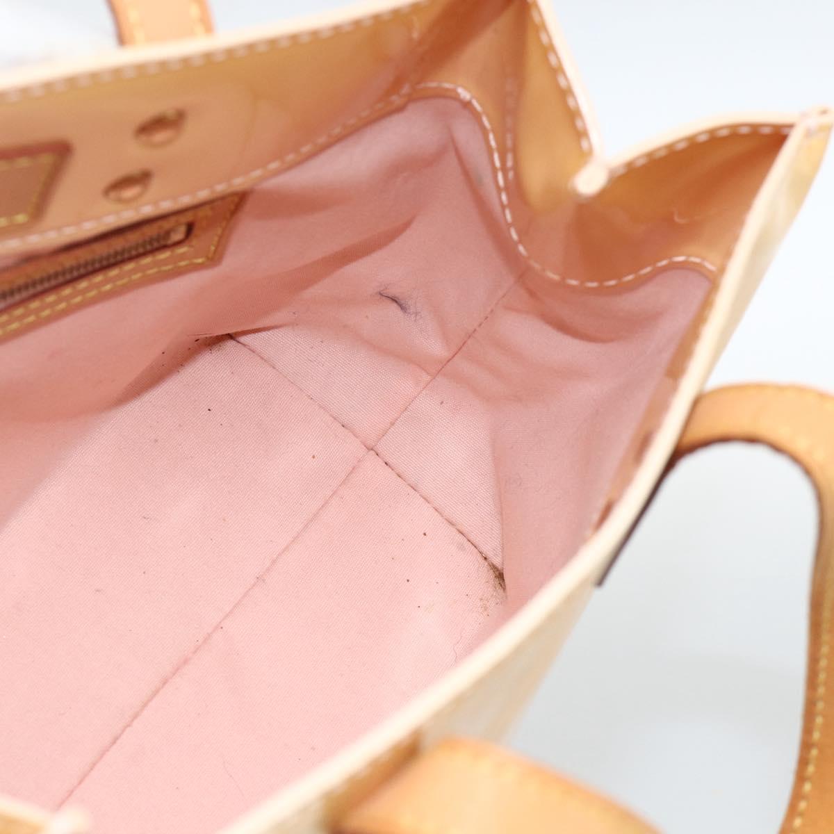 LOUIS VUITTON Monogram Vernis Reade PM Bag Marshmallow Pink M91306 Auth 174440
