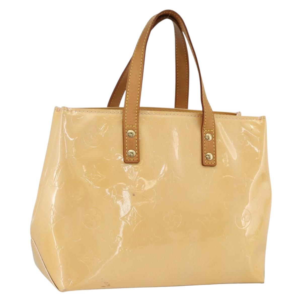 LOUIS VUITTON Monogram Vernis Reade PM Bag Marshmallow Pink M91306 Auth 174440