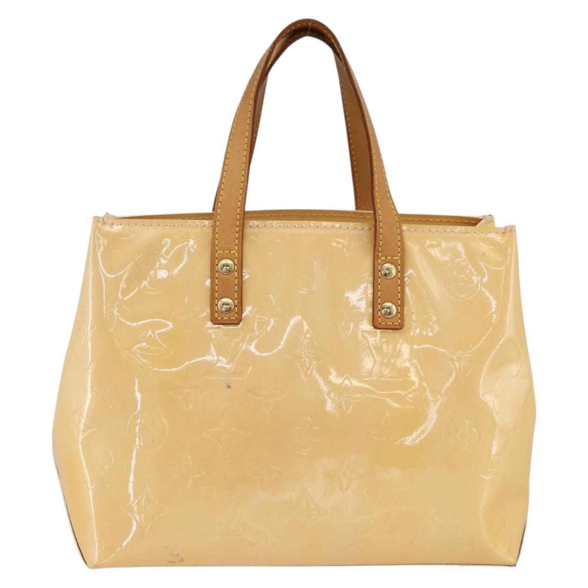 LOUIS VUITTON Monogram Vernis Reade PM Bag Marshmallow Pink M91306 Auth 174440