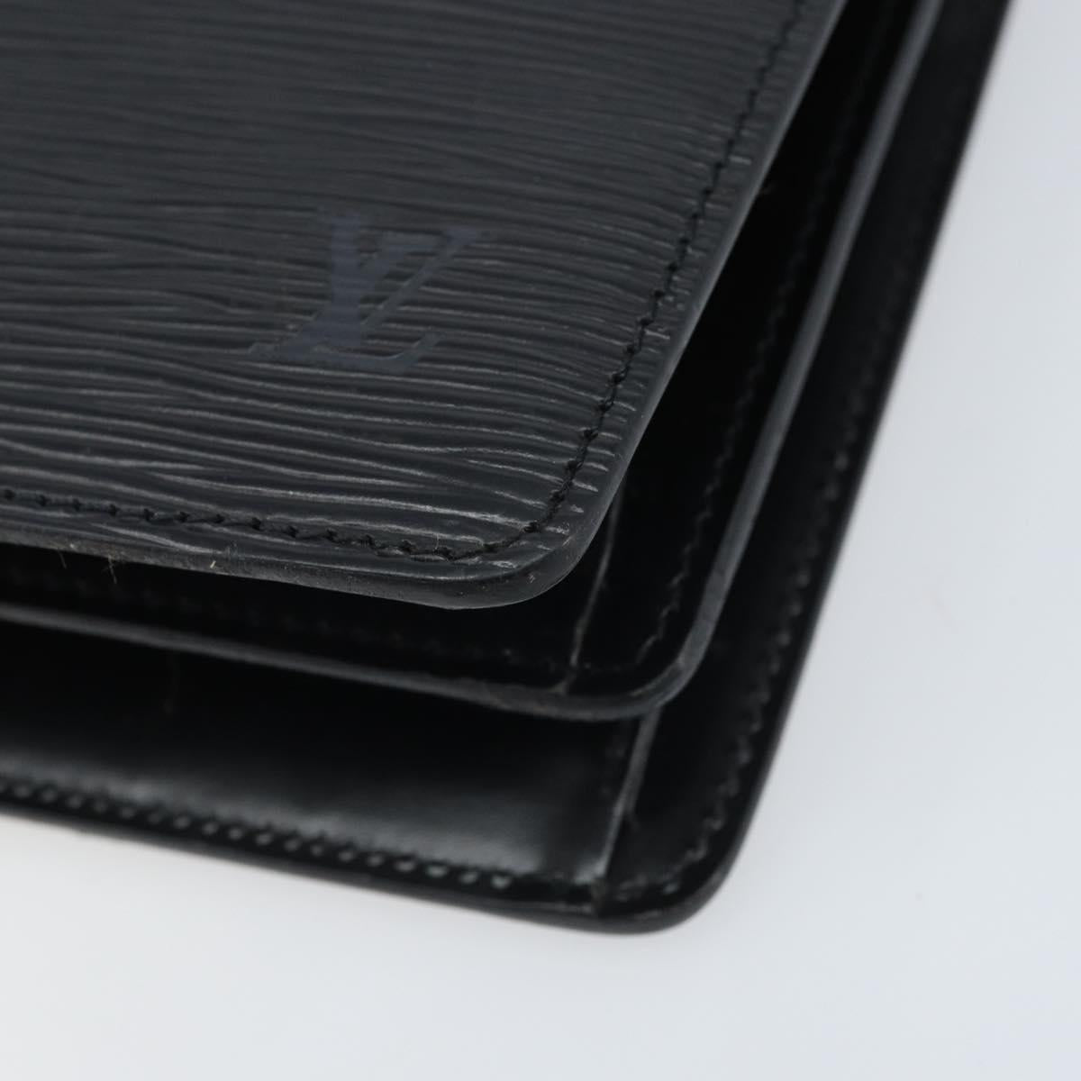 LOUIS VUITTON Epi Capuchin Shoulder Bag Black M52342 LV Auth 174442
