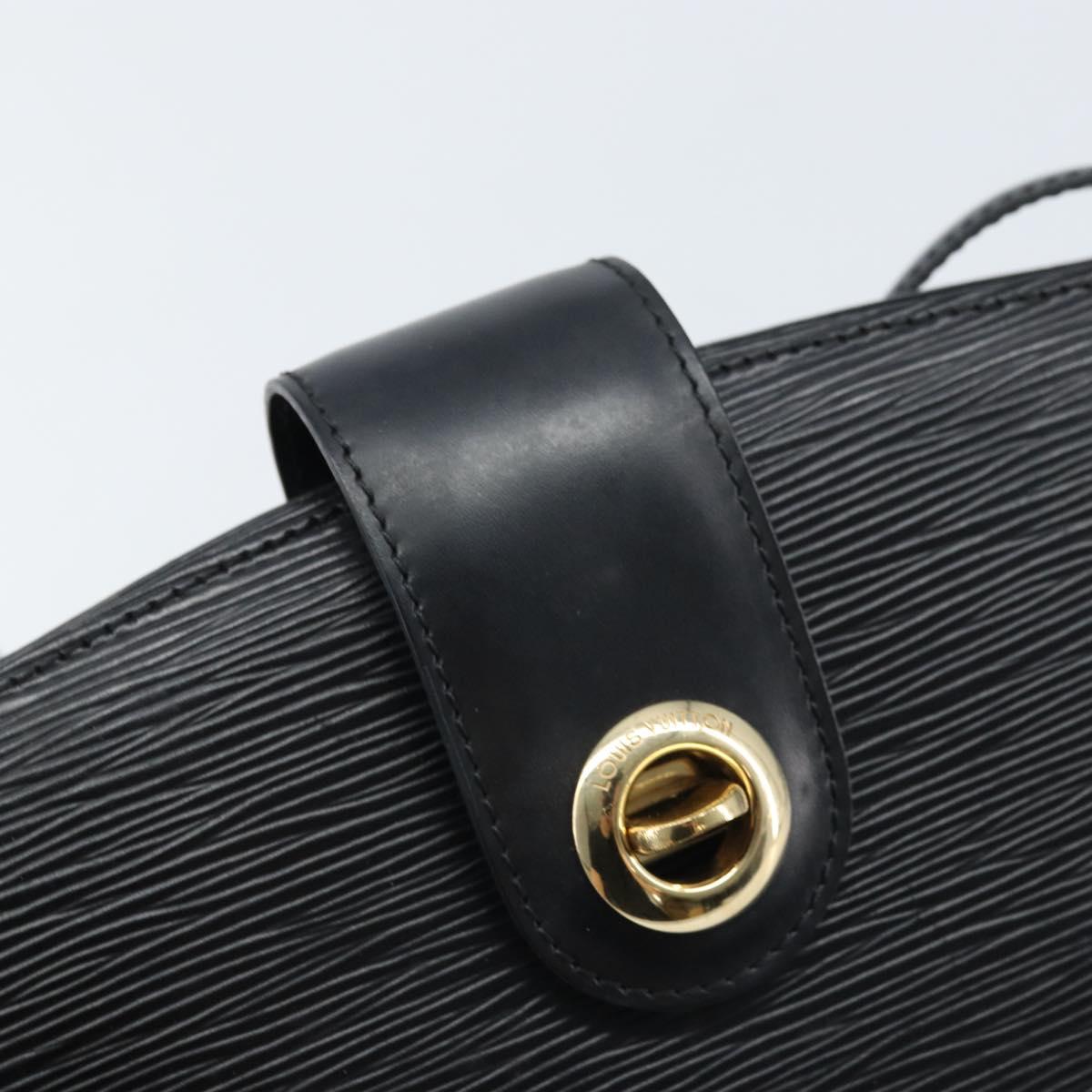LOUIS VUITTON Epi Capuchin Shoulder Bag Black M52342 LV Auth 174442