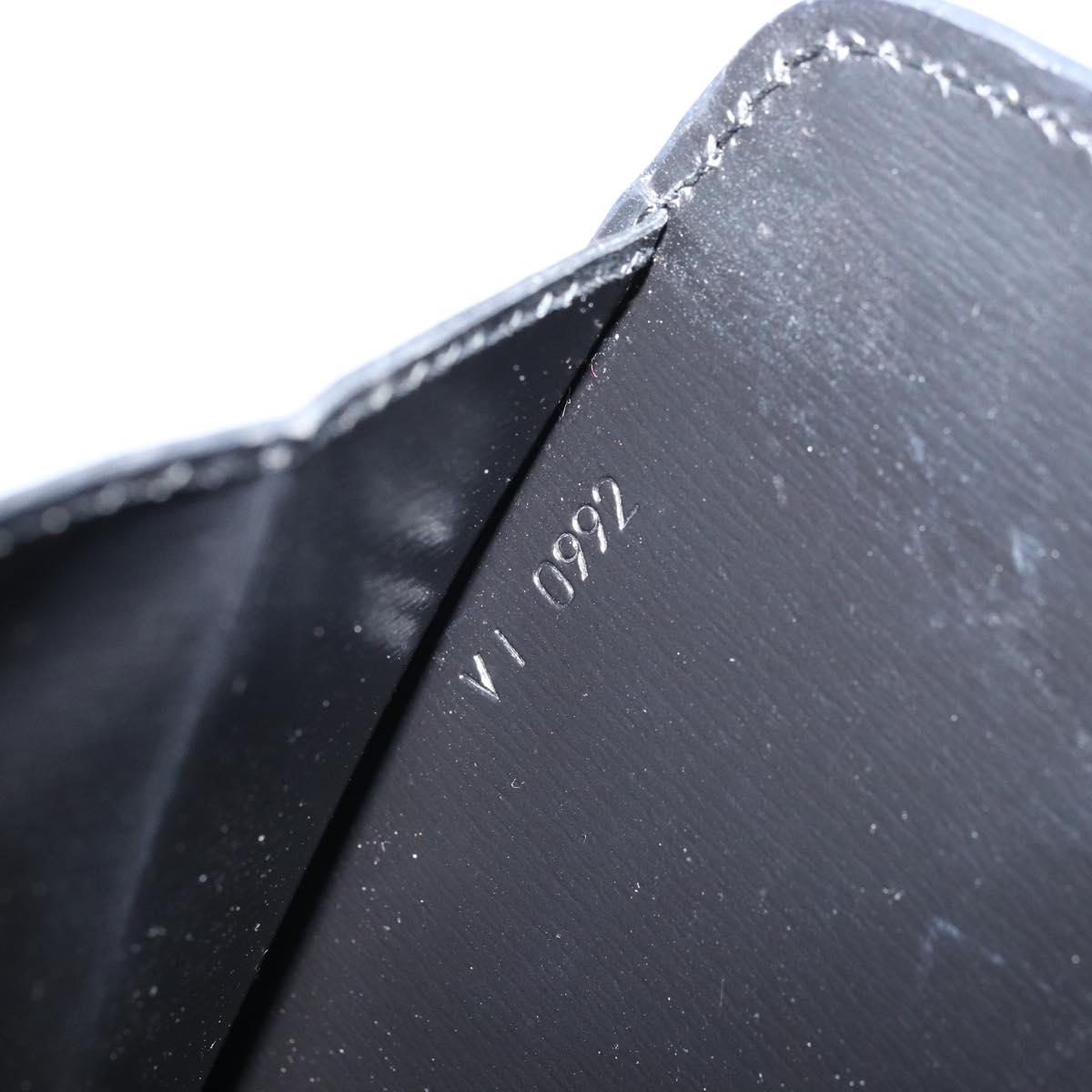 LOUIS VUITTON Epi Capuchin Shoulder Bag Black M52342 LV Auth 174442