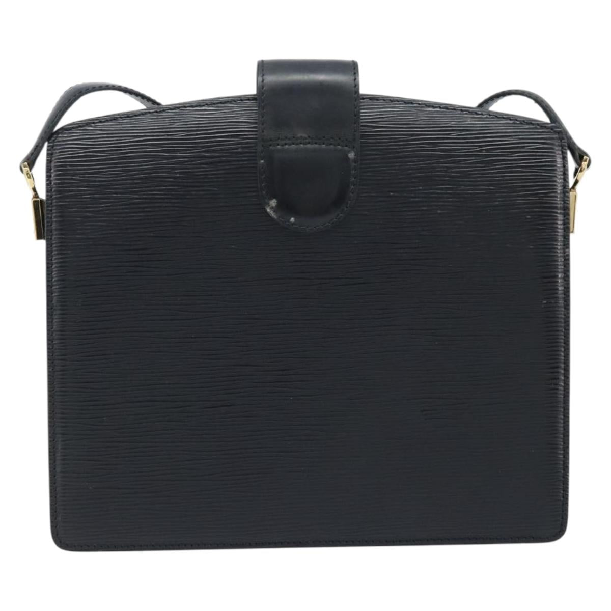 LOUIS VUITTON Epi Capuchin Shoulder Bag Black M52342 LV Auth 174442