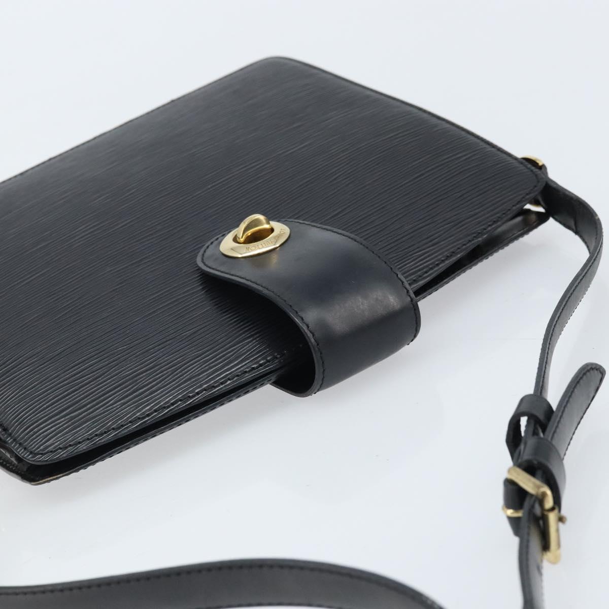 LOUIS VUITTON Epi Capuchin Shoulder Bag Black M52342 LV Auth 174442