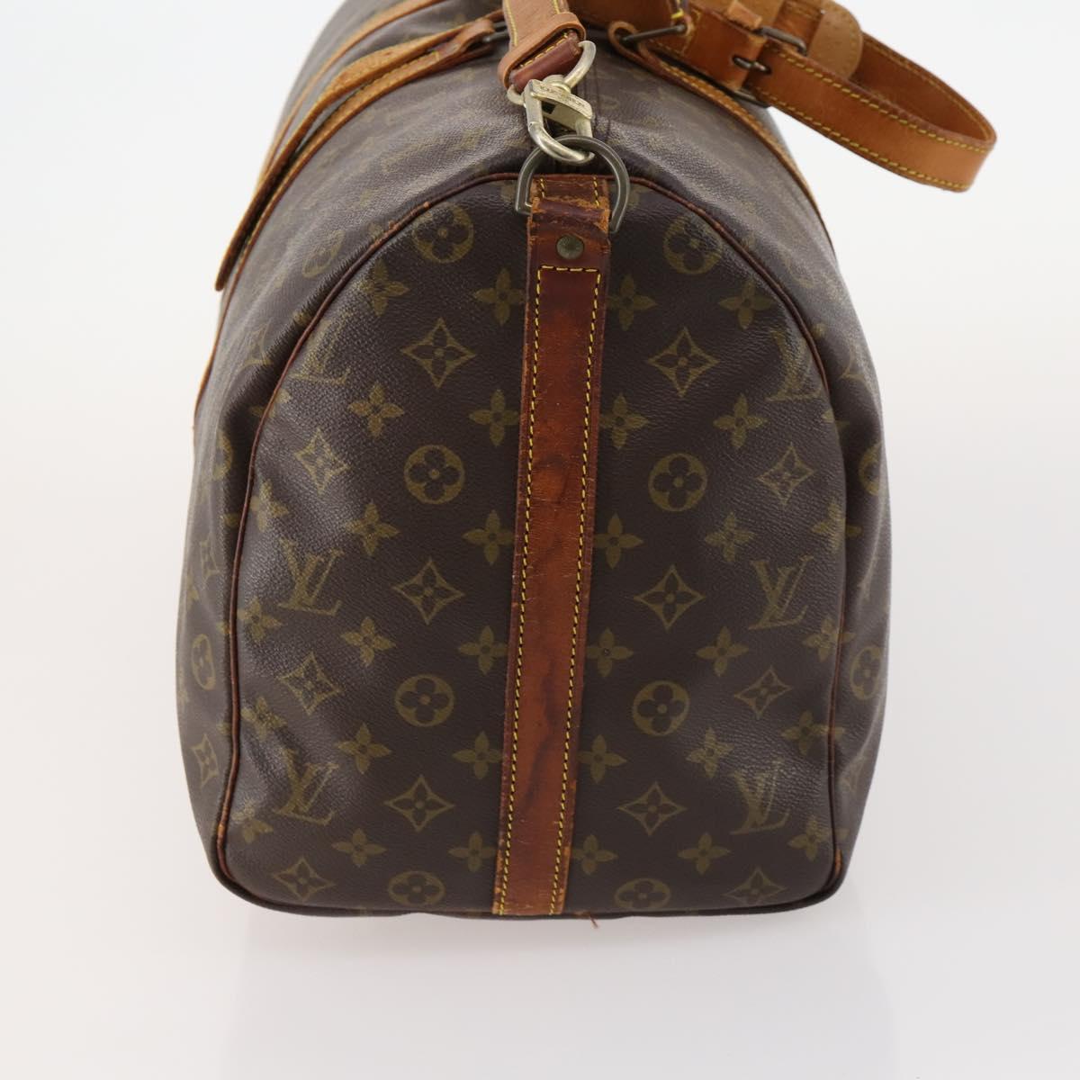 LOUIS VUITTON Monogram Keepall Bandouliere 50 Boston Bag M41416 LV Auth 174446