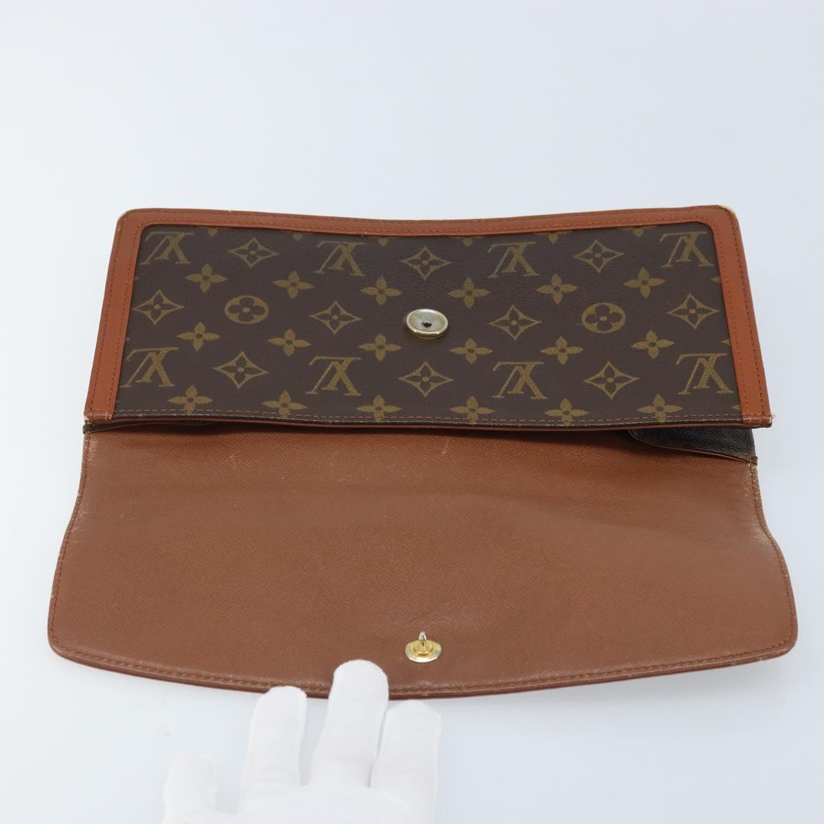 LOUIS VUITTON Monogram Pochette Dam GM Clutch Bag M51810 LV Auth 174449