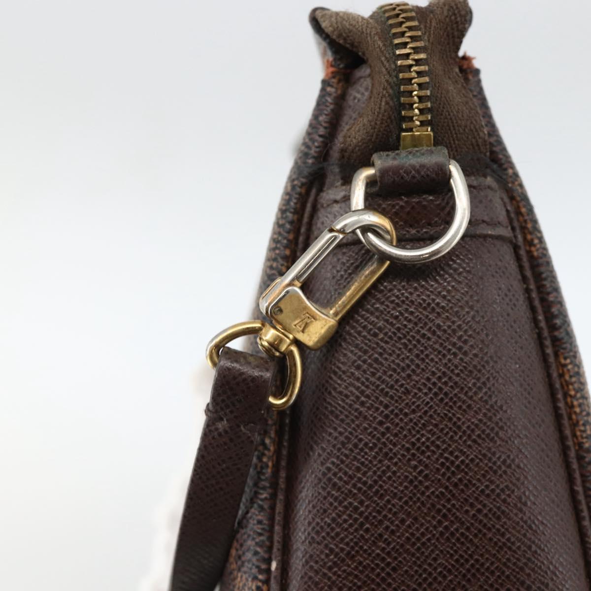 LOUIS VUITTON Damier Ebene Trousse makeup Pouch N51982 LV Auth 174457