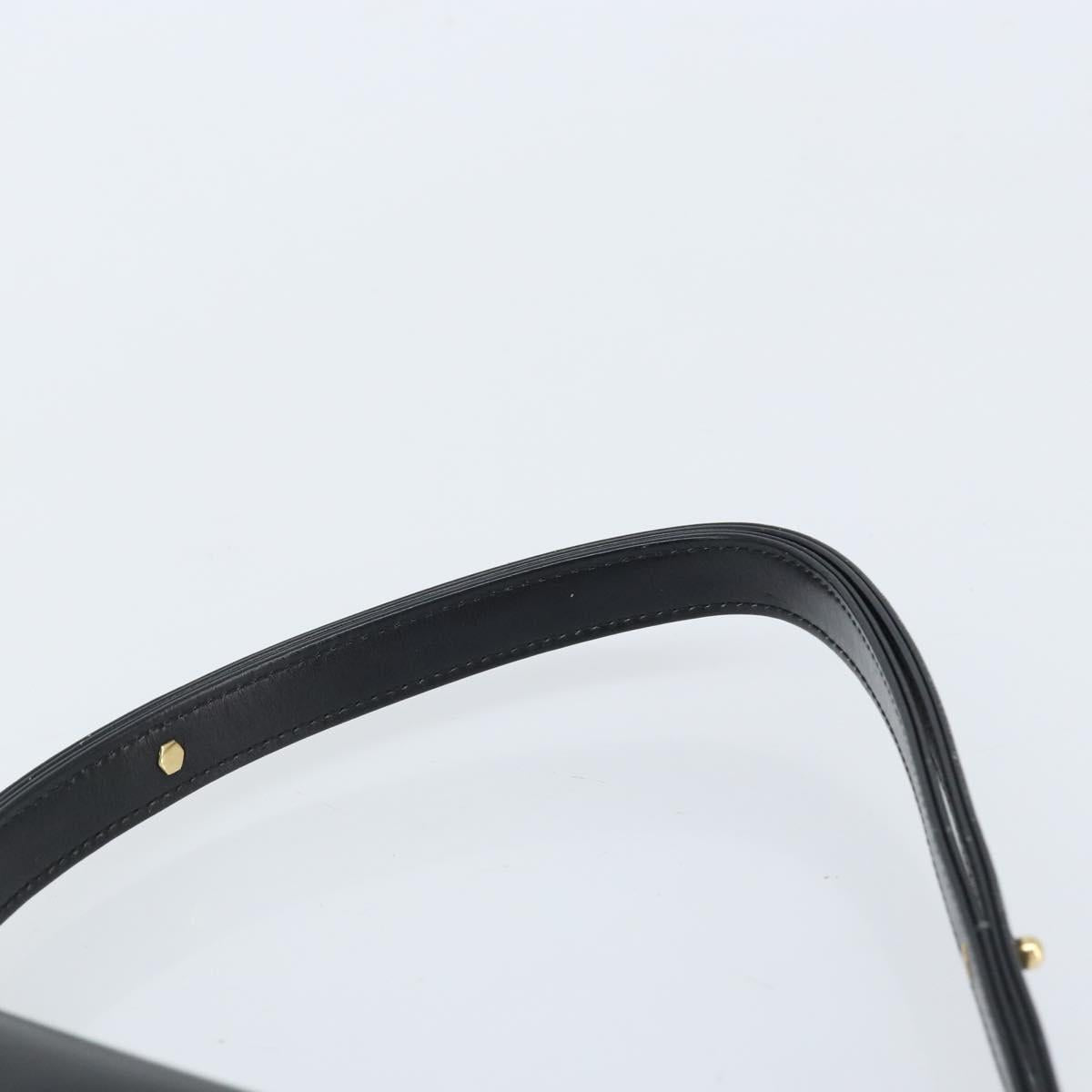 LOUIS VUITTON Opera line Delph Shoulder Bag Leather Black M63932 LV Auth 174472