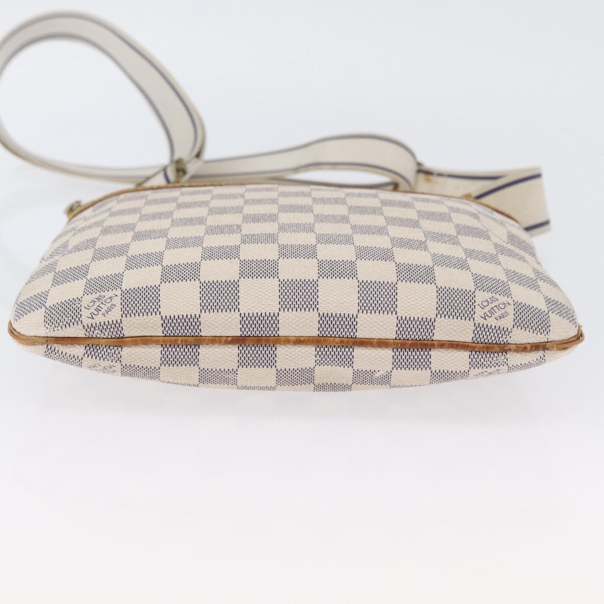 LOUIS VUITTON Damier Azur Pochette Bosphore Shoulder Bag N51112 LV Auth 174477
