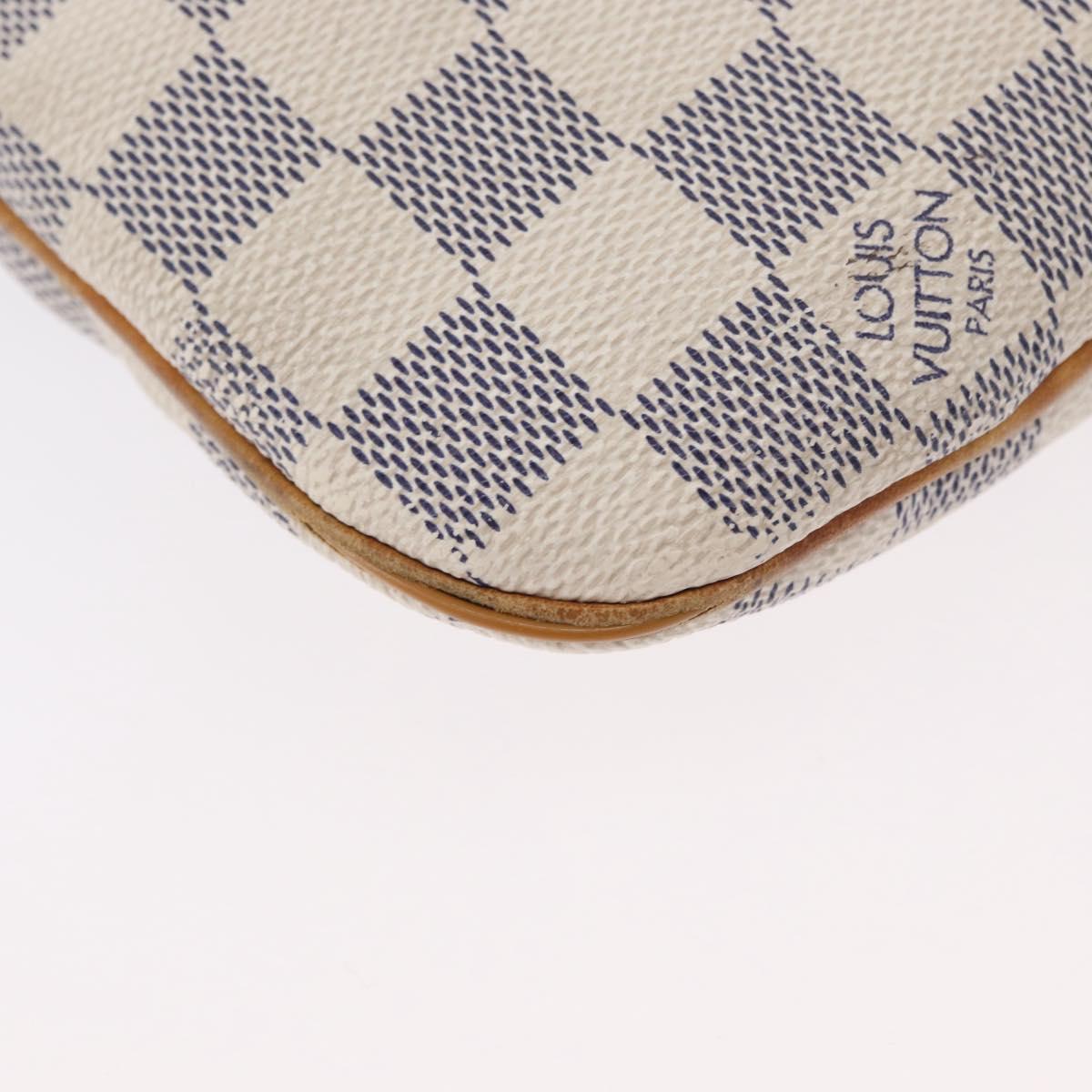 LOUIS VUITTON Damier Azur Pochette Bosphore Shoulder Bag N51112 LV Auth 174477