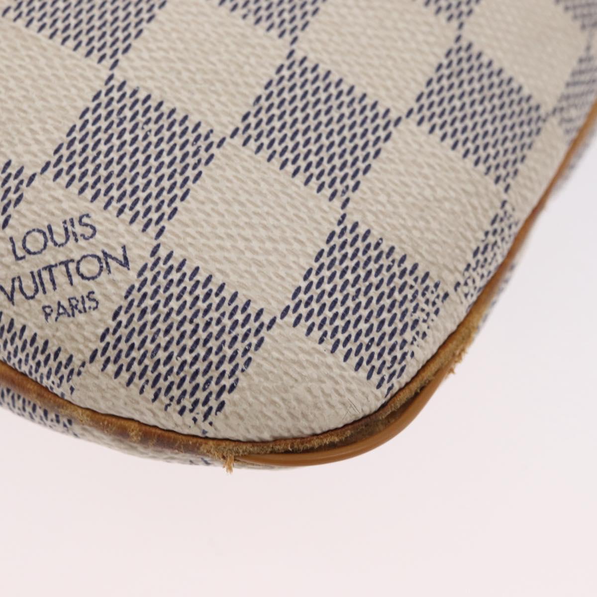 LOUIS VUITTON Damier Azur Pochette Bosphore Shoulder Bag N51112 LV Auth 174477