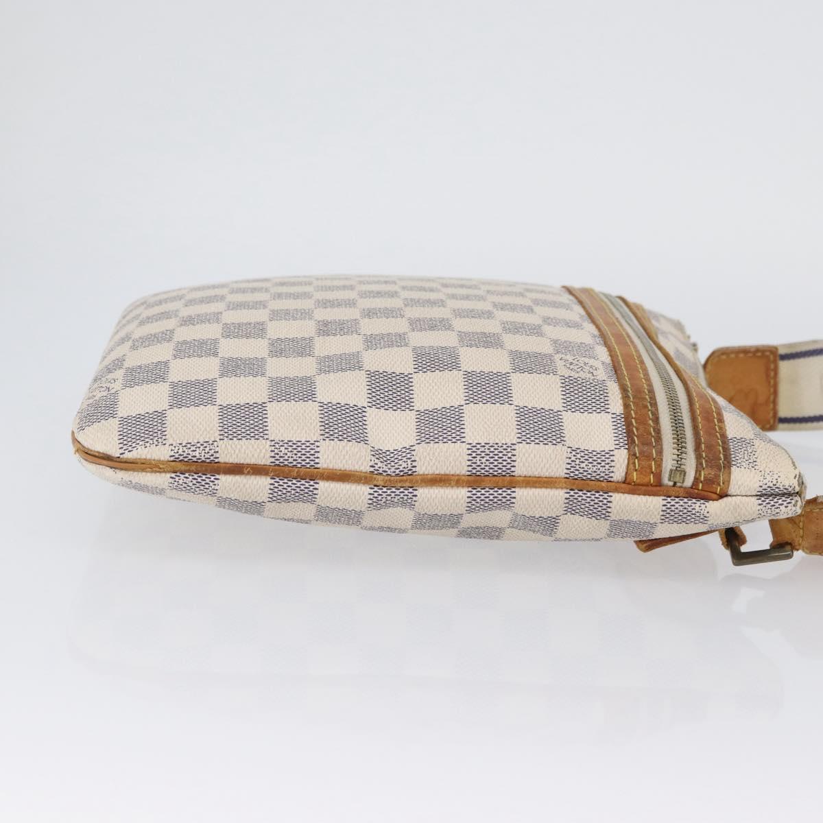 LOUIS VUITTON Damier Azur Pochette Bosphore Shoulder Bag N51112 LV Auth 174477