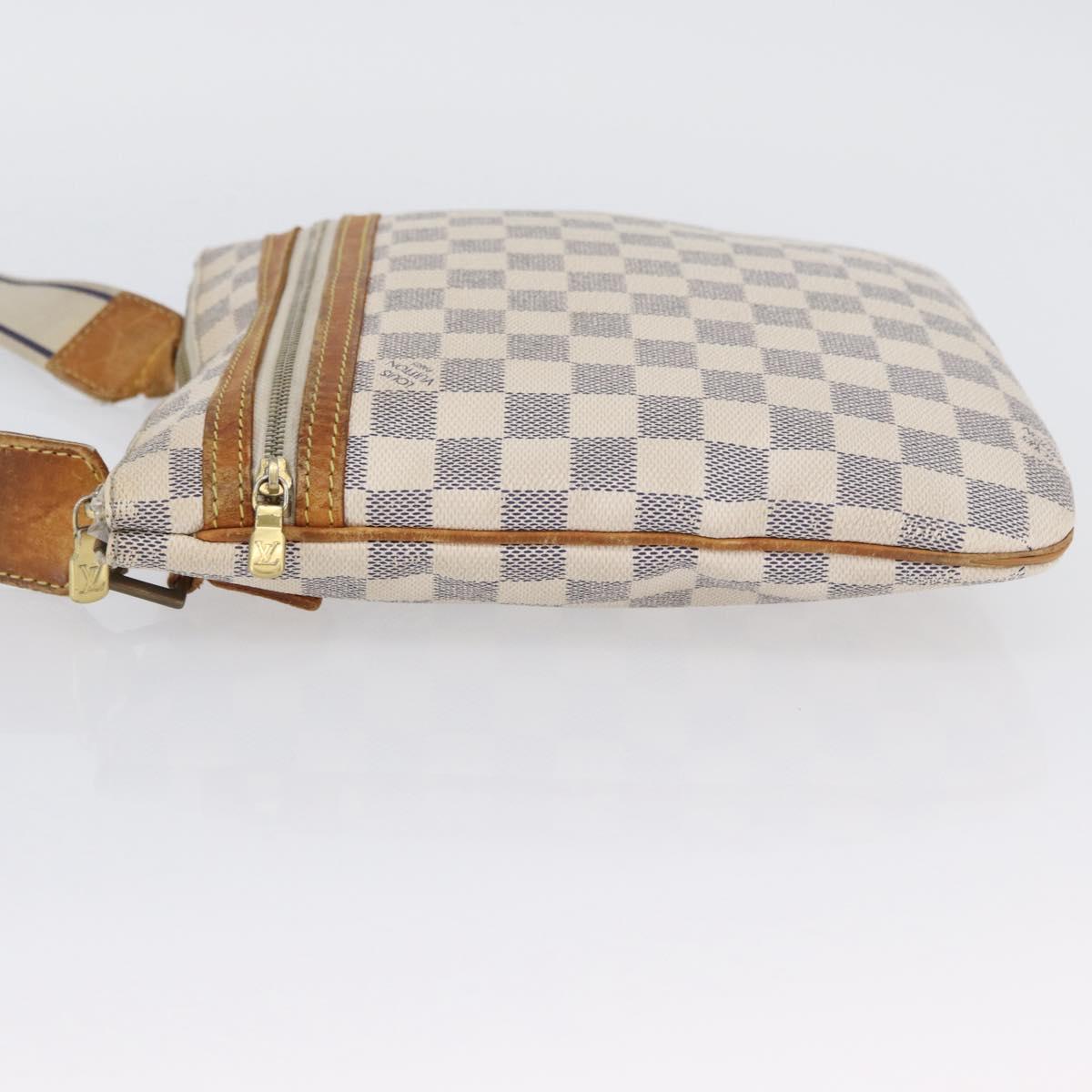 LOUIS VUITTON Damier Azur Pochette Bosphore Shoulder Bag N51112 LV Auth 174477