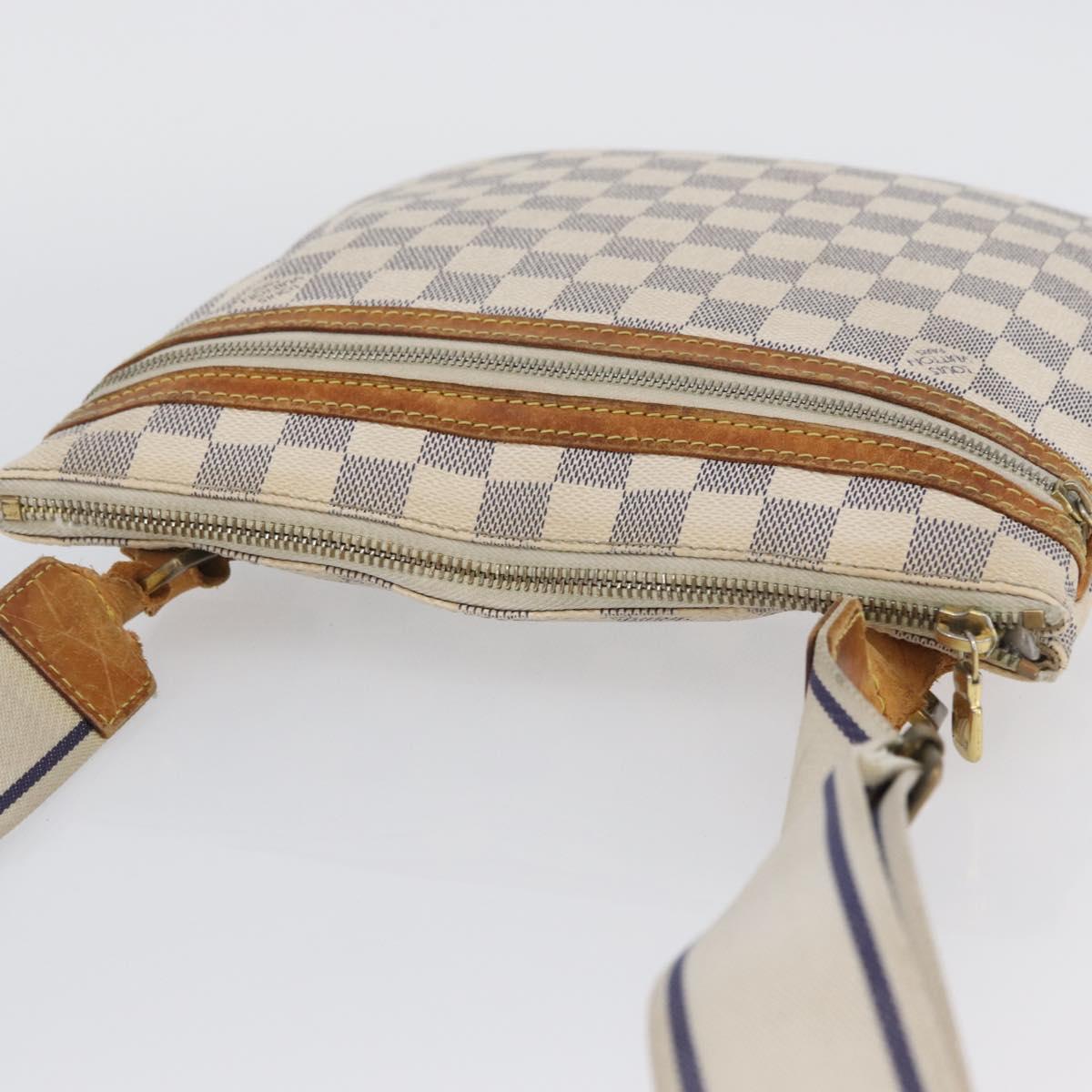 LOUIS VUITTON Damier Azur Pochette Bosphore Shoulder Bag N51112 LV Auth 174477