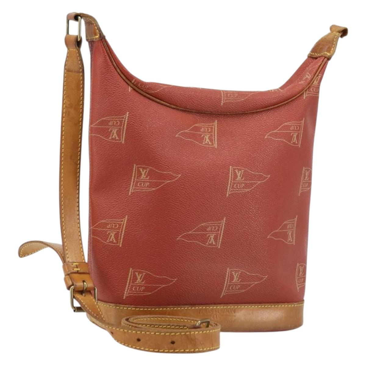 LOUIS VUITTON LV Cup Le Touke Shoulder Bag Red M80027 LV Auth 174480