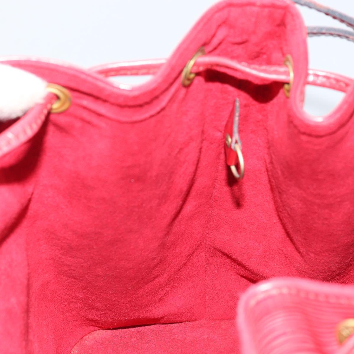 LOUIS VUITTON Epi Petit Noe Shoulder Bag Red M44107 LV Auth 174504