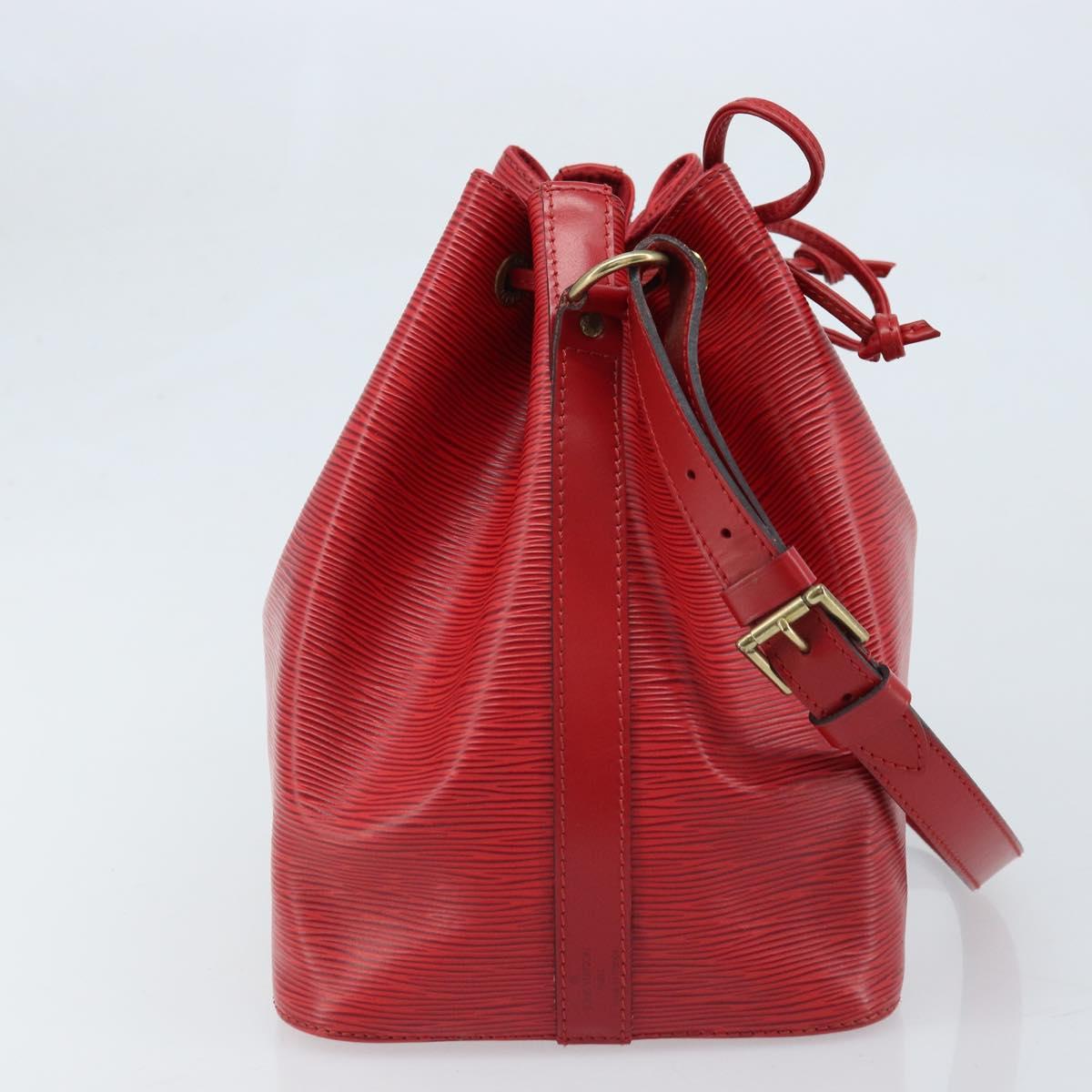 LOUIS VUITTON Epi Petit Noe Shoulder Bag Red M44107 LV Auth 174504