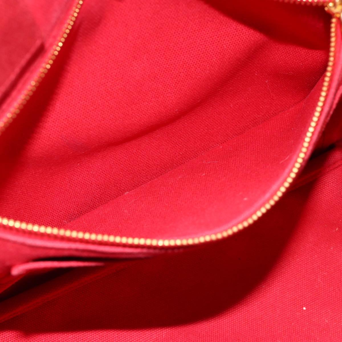 PRADA Canapa GM Hand Bag Canvas 2way Red Gold Auth 174514