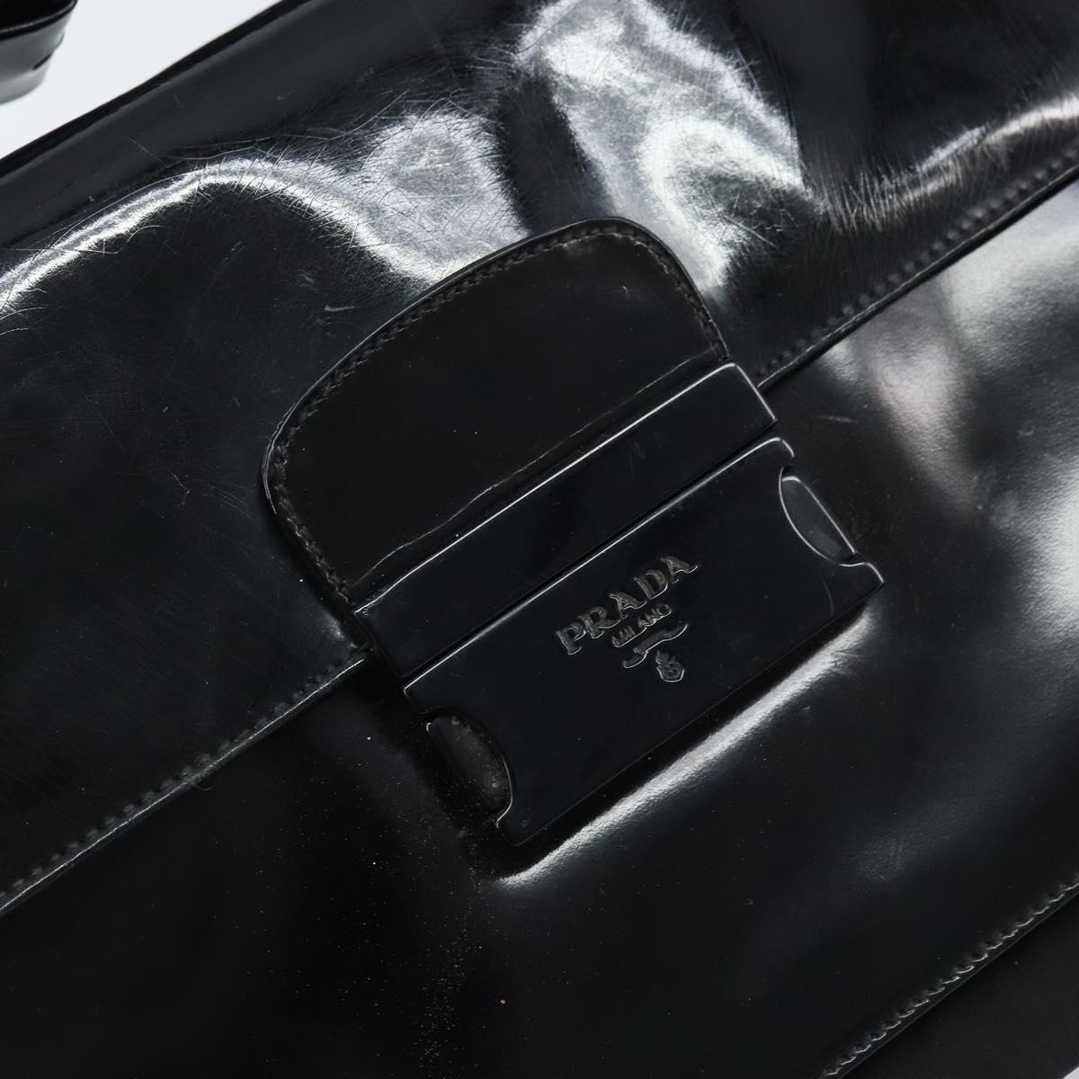PRADA Shoulder Bag Nylon Black Auth 174527