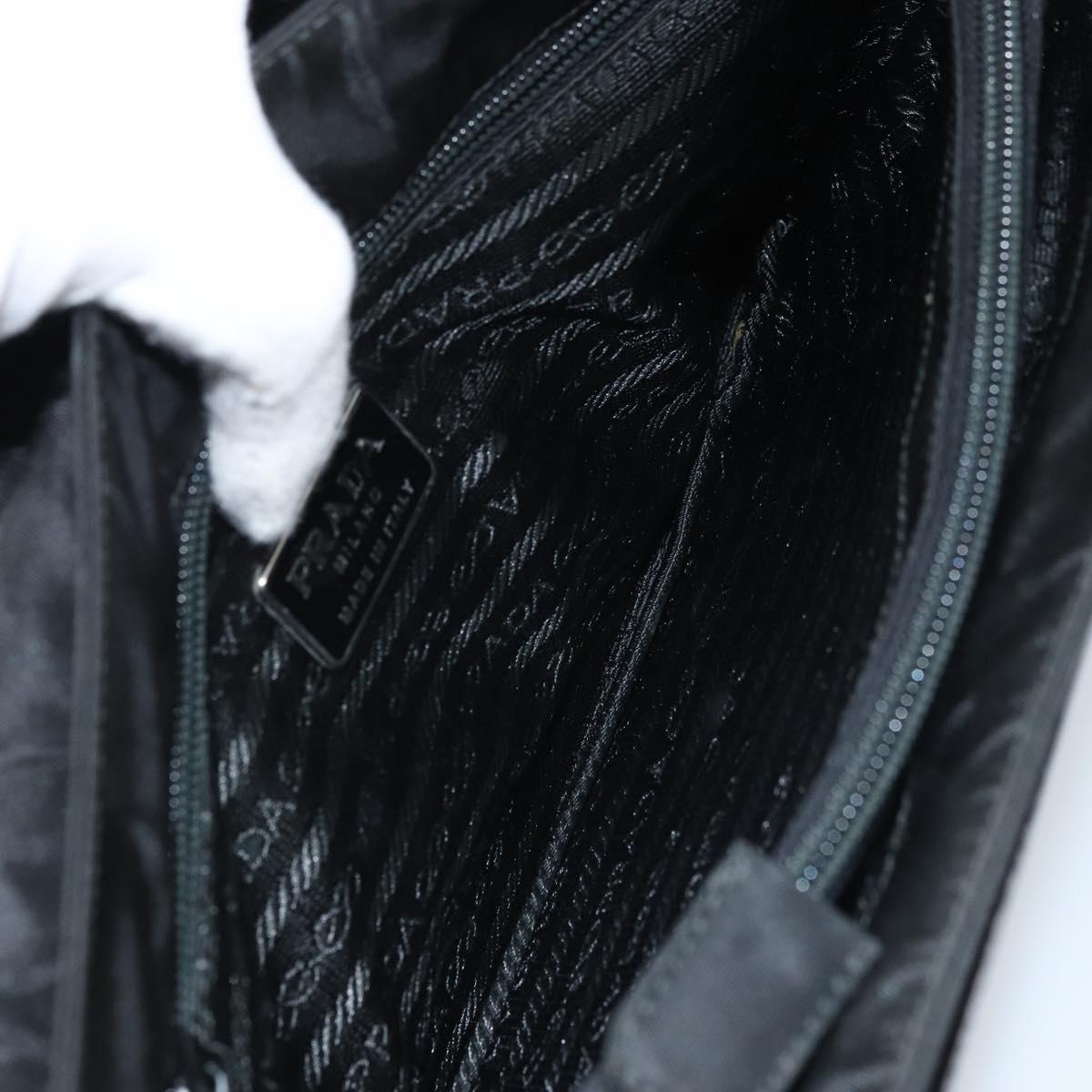 PRADA Shoulder Bag Nylon Black Auth 174527