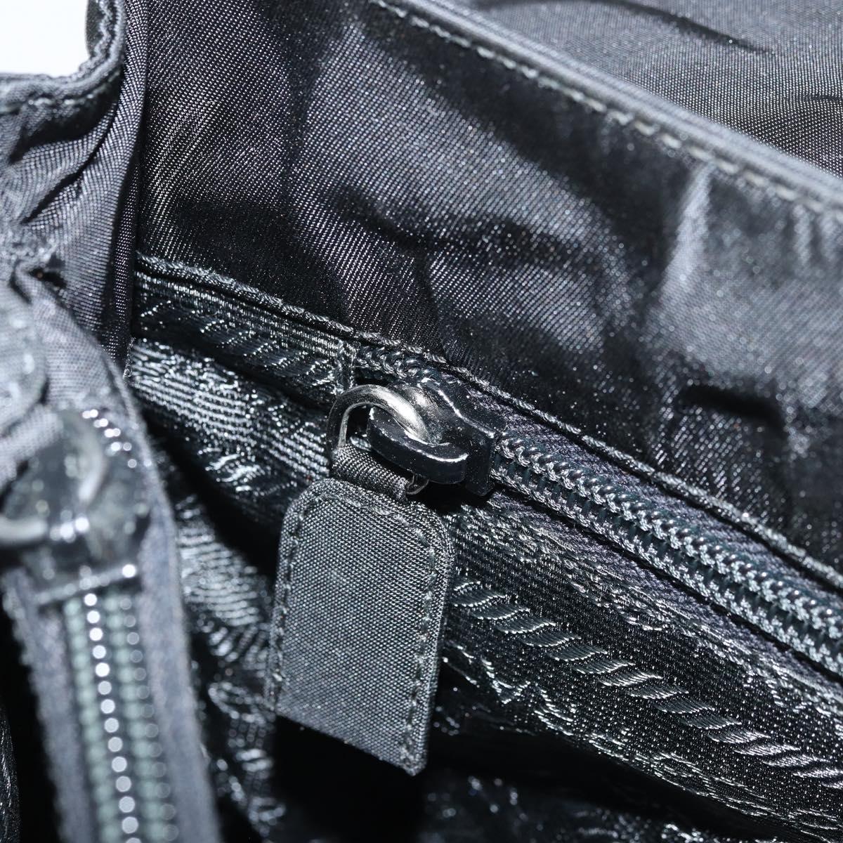 PRADA Shoulder Bag Nylon Black Auth 174527