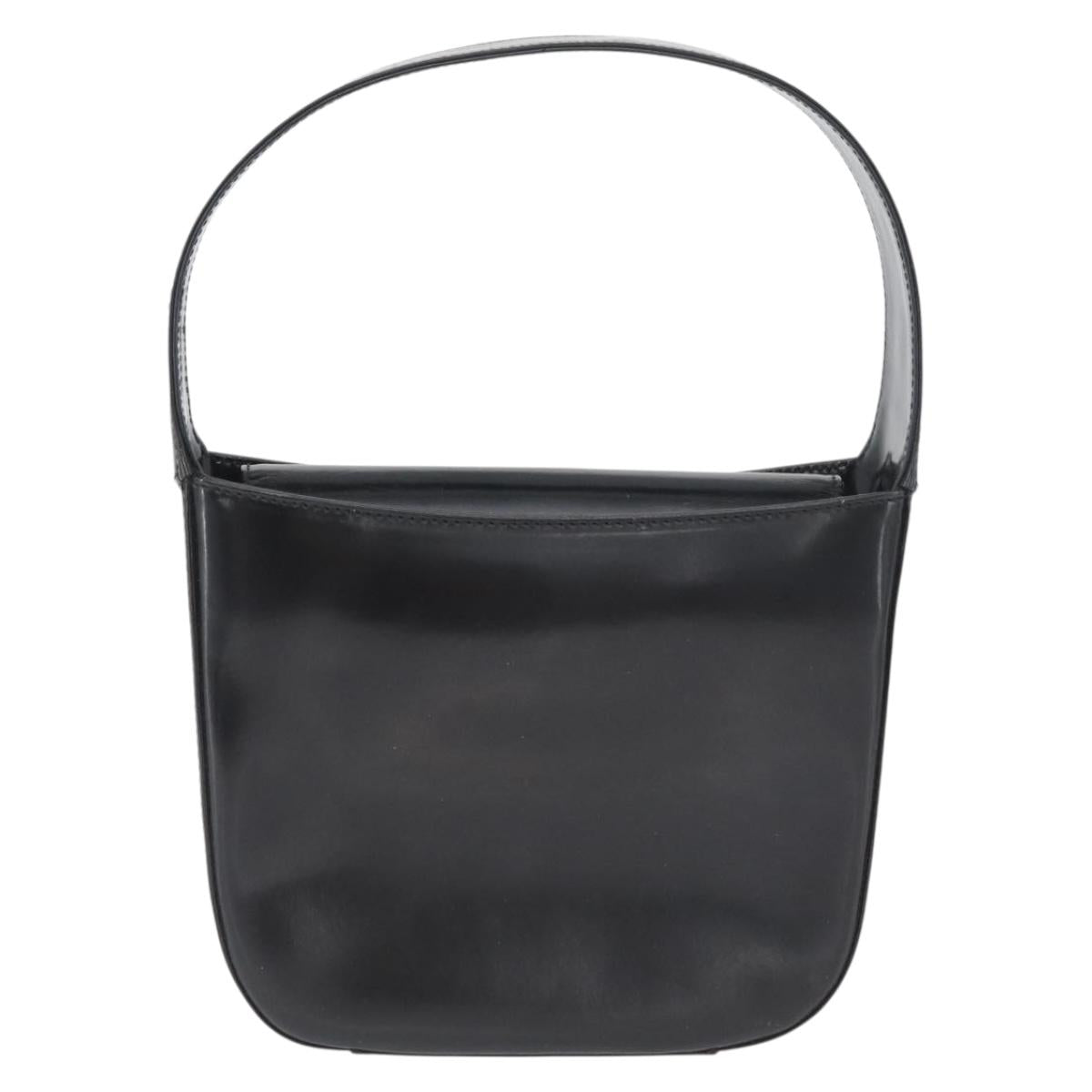 GUCCI Hand Bag Patent leather Black 007 0249 Auth 174533