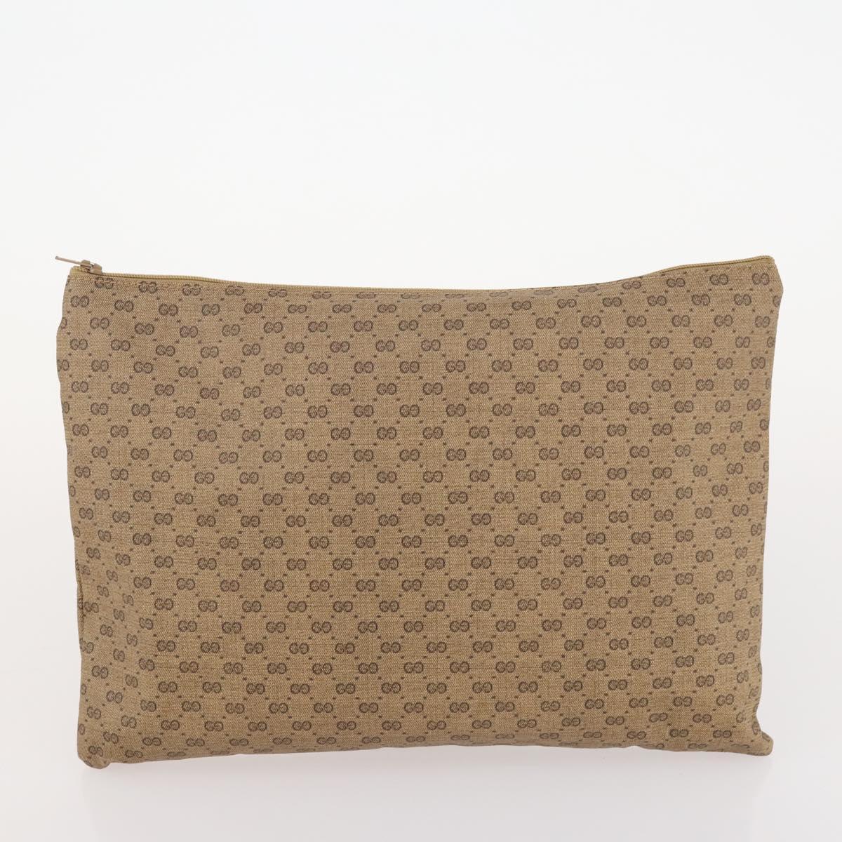 GUCCI Micro GG Supreme Web Sherry Line Bag PVC Beige 012 904 0282 Auth 174550