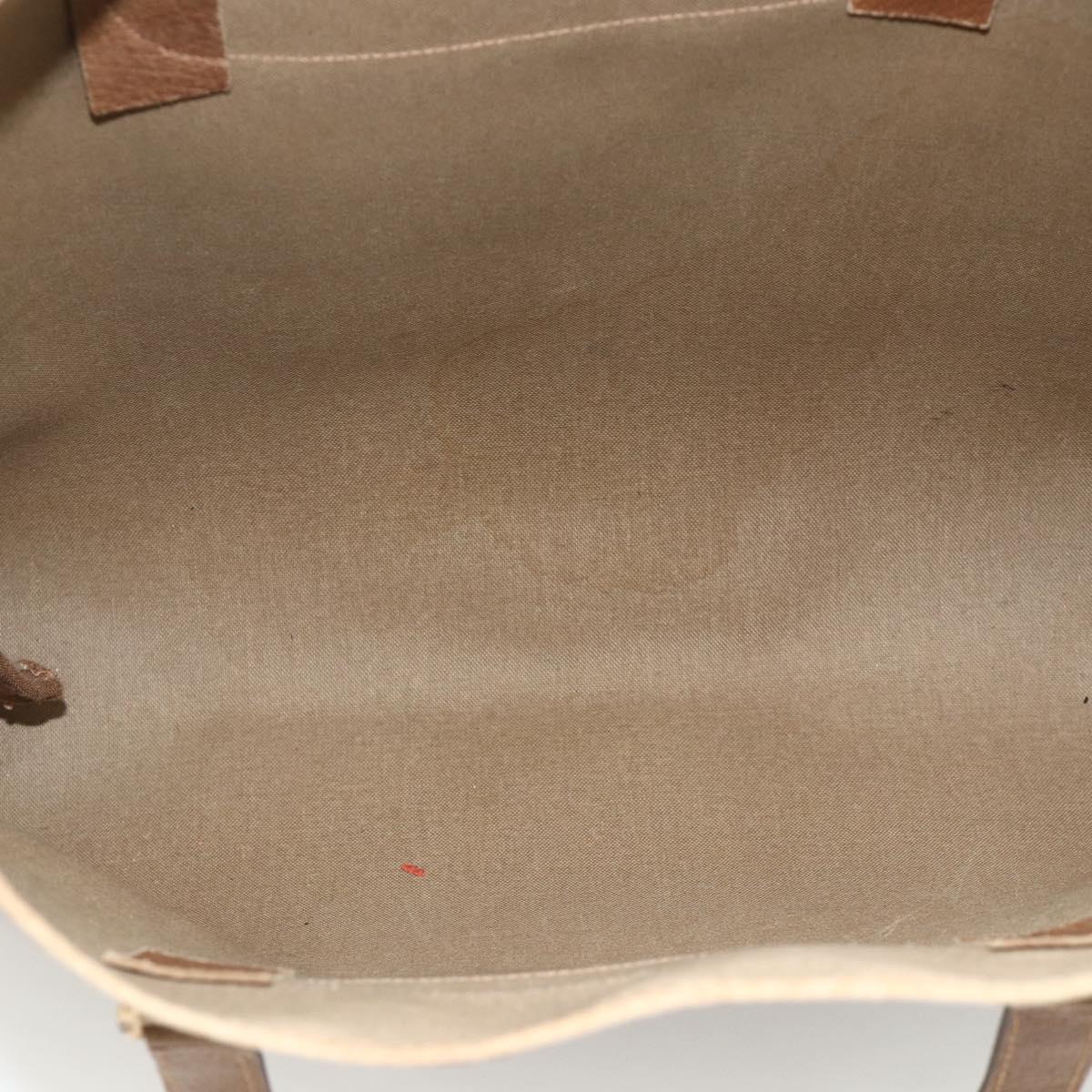 GUCCI GG Supreme Tote Bag PVC Beige Gold 39 02 061 Auth 174551