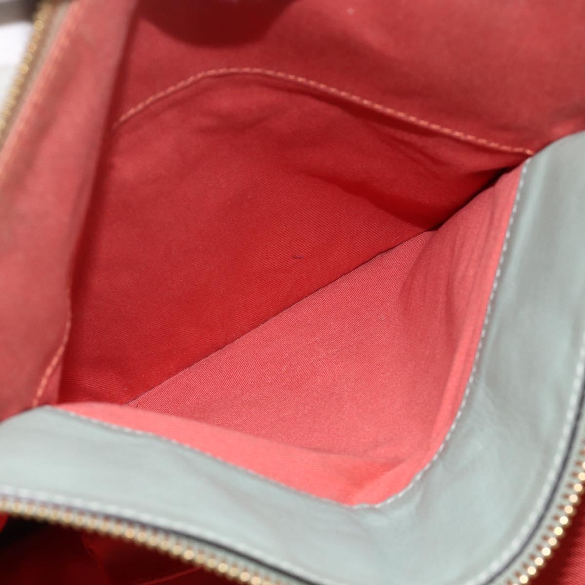 Chloe Angie Tote Bag Leather Brown Gold Auth 174567