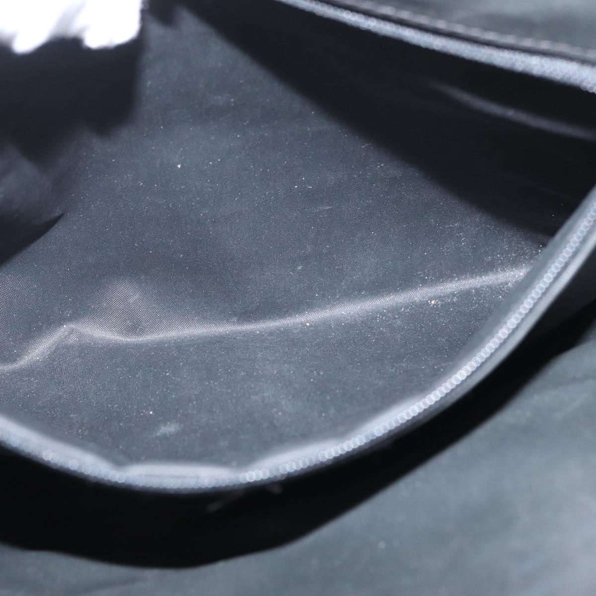 BURBERRY Nova Check Tote Bag Nylon Black Silver Auth 174568
