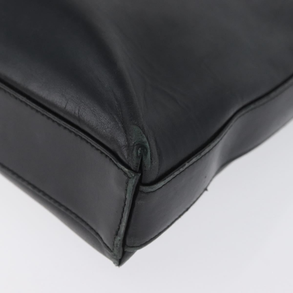Salvatore Ferragamo Vala Shoulder Bag Leather Black Auth 174573