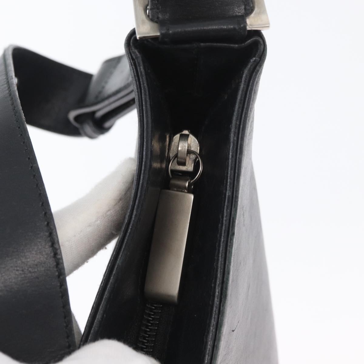 Salvatore Ferragamo Vala Shoulder Bag Leather Black Auth 174573