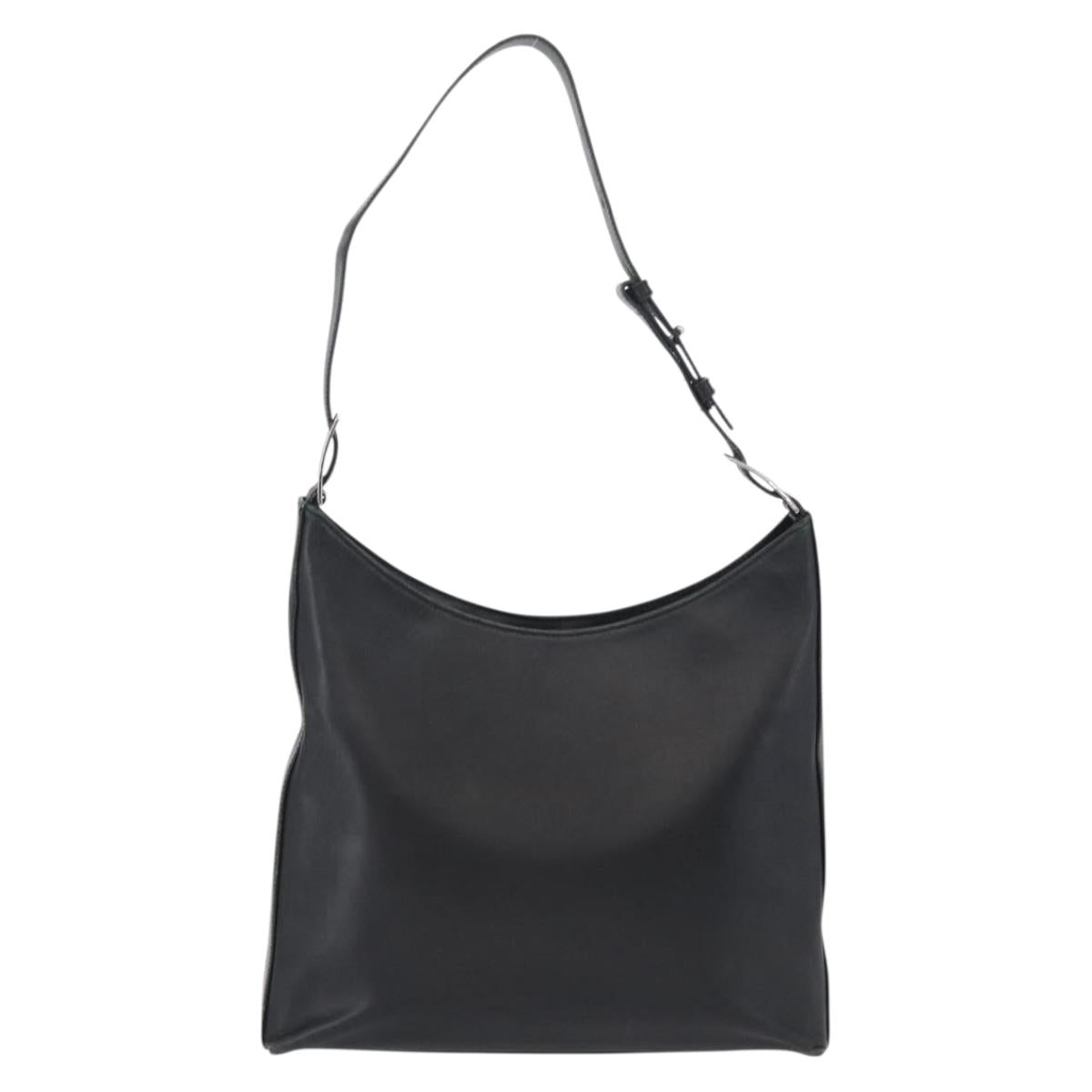 Salvatore Ferragamo Vala Shoulder Bag Leather Black Auth 174573