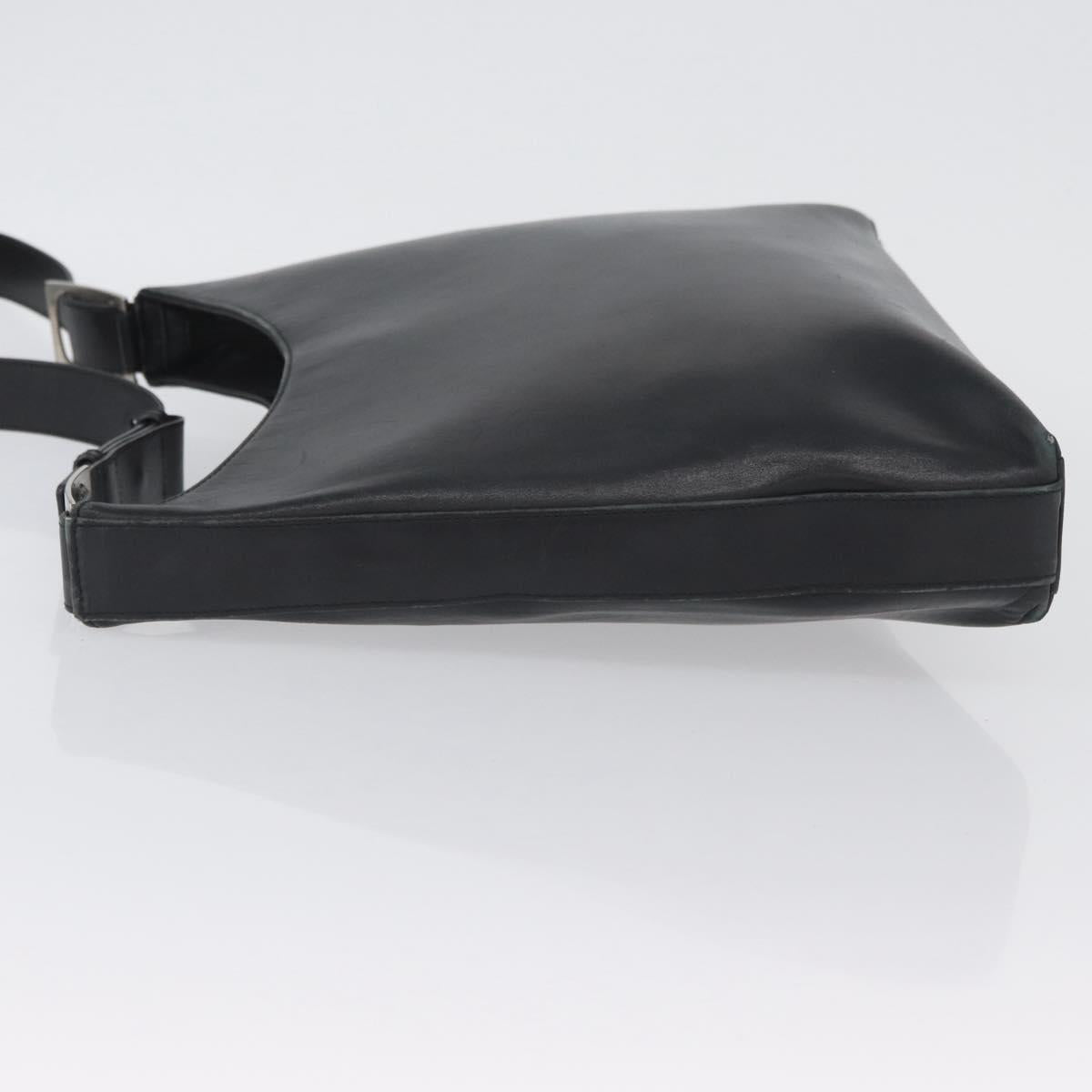 Salvatore Ferragamo Vala Shoulder Bag Leather Black Auth 174573