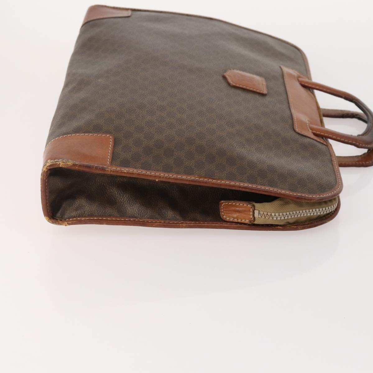 CELINE Macadam Canvas C Macadam Canvas Bag PVC Leather 3 Set Brown Auth 174584